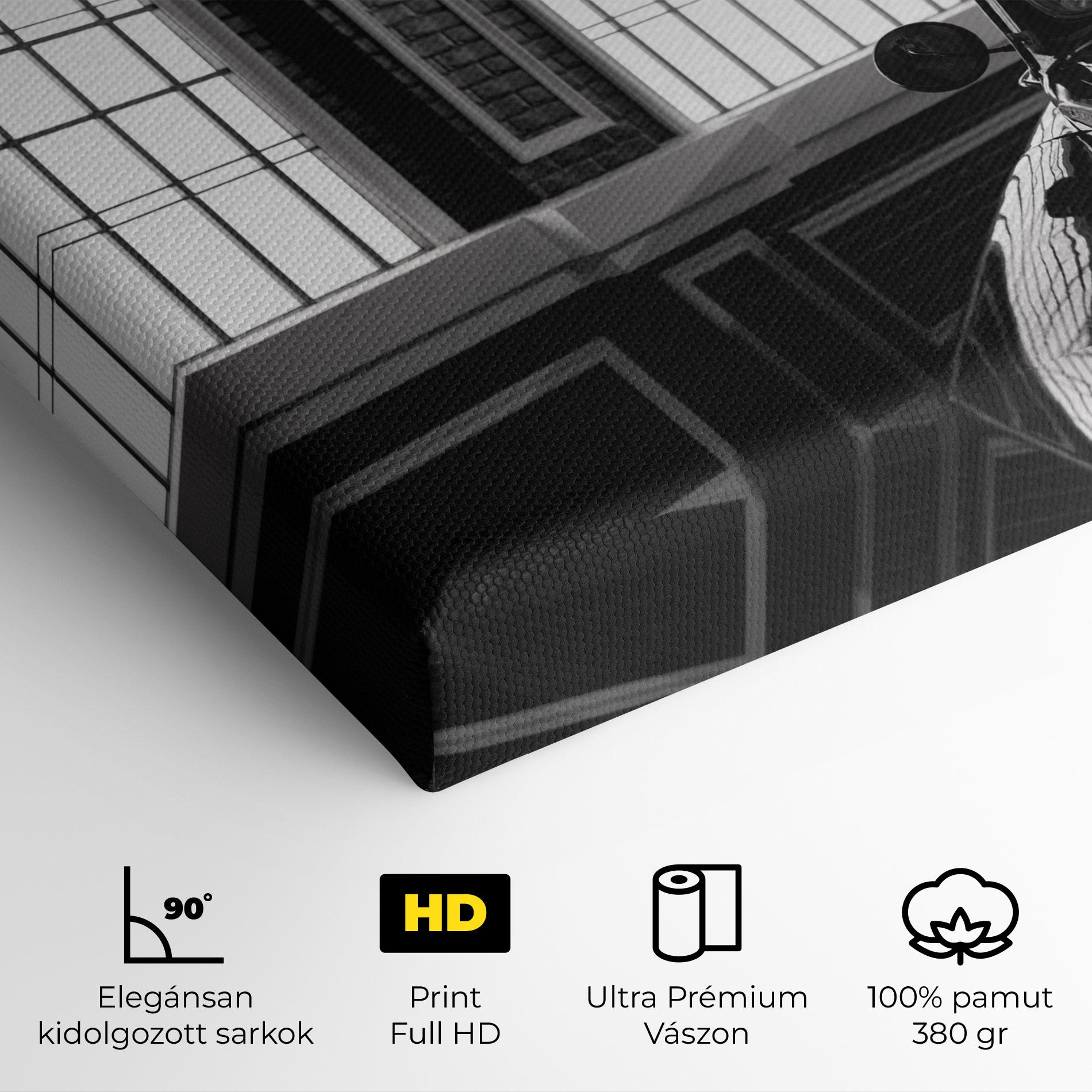 Vászonkép Window Old Car mockup 4