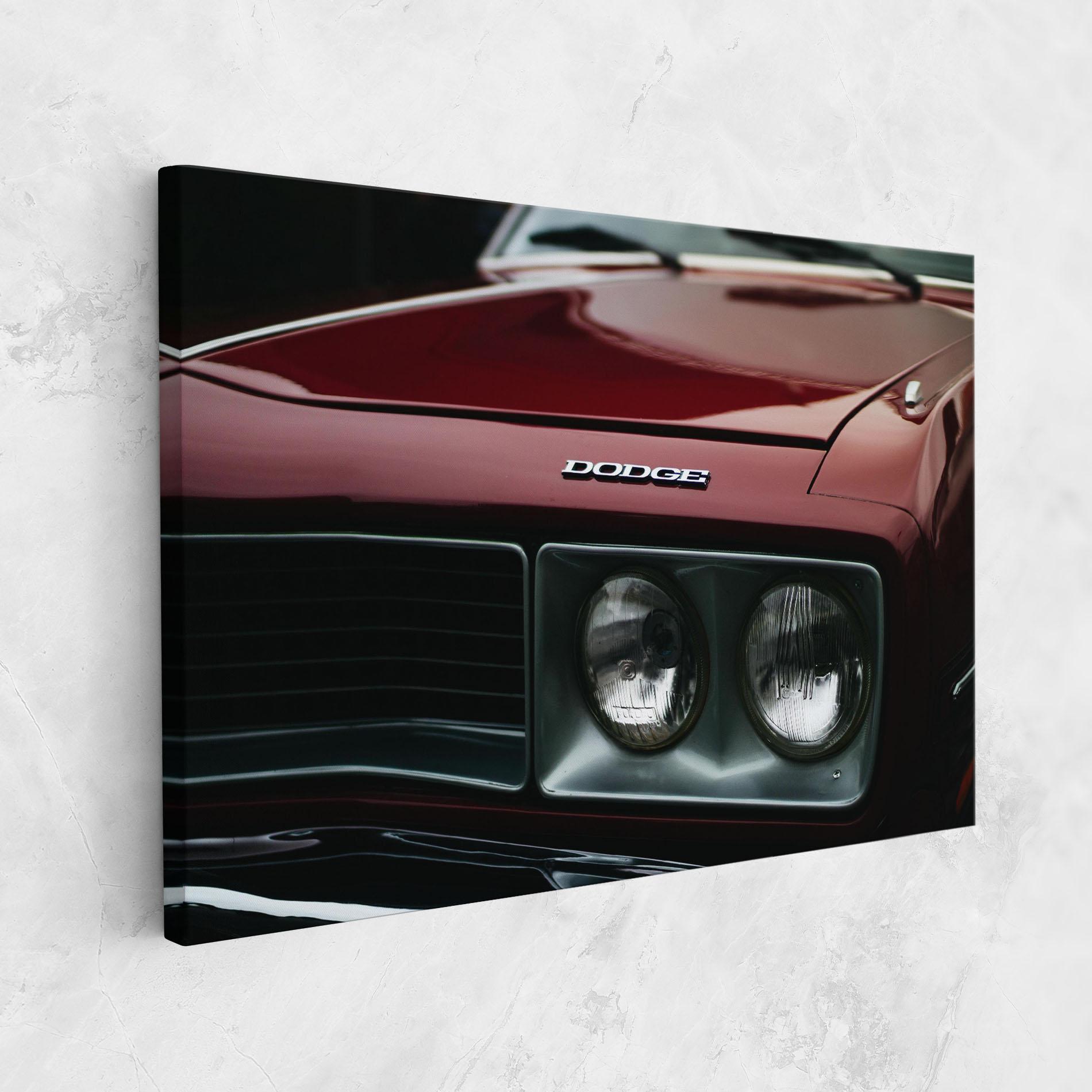Vászonkép Dark Red Car mockup 1