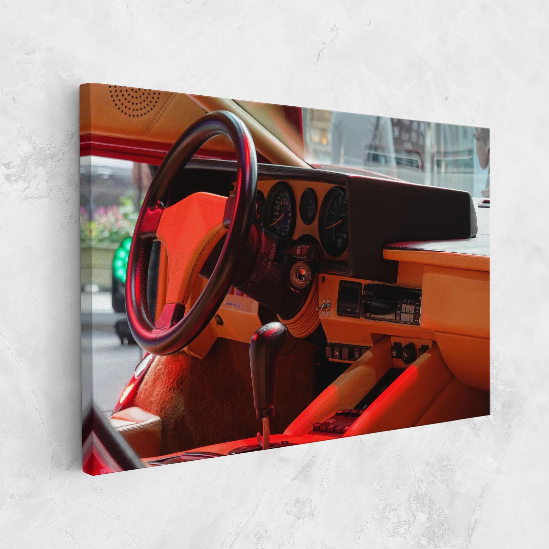 Vászonkép Orange Black Car mockup 1