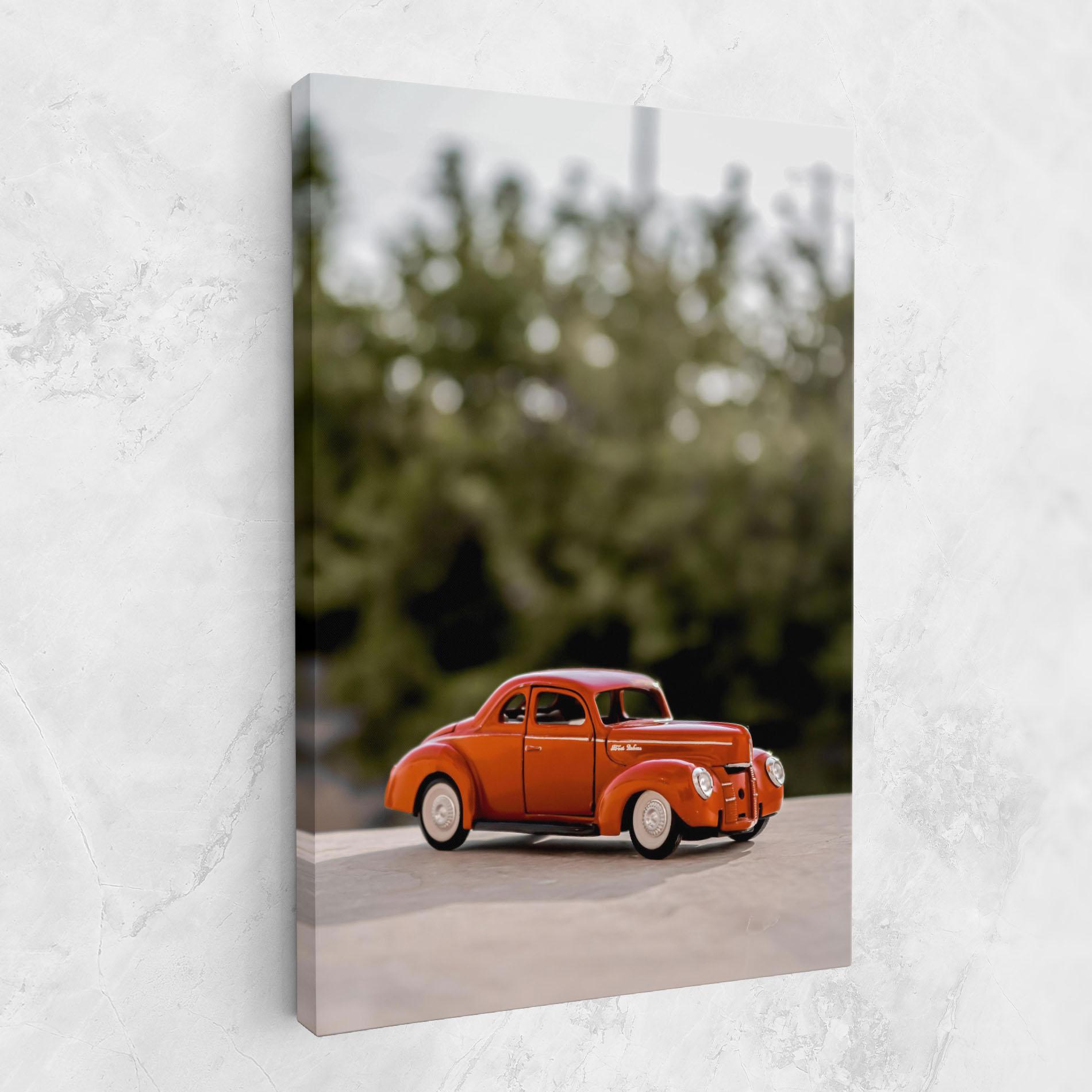 Vászonkép Vintage Orange Toy mockup 1