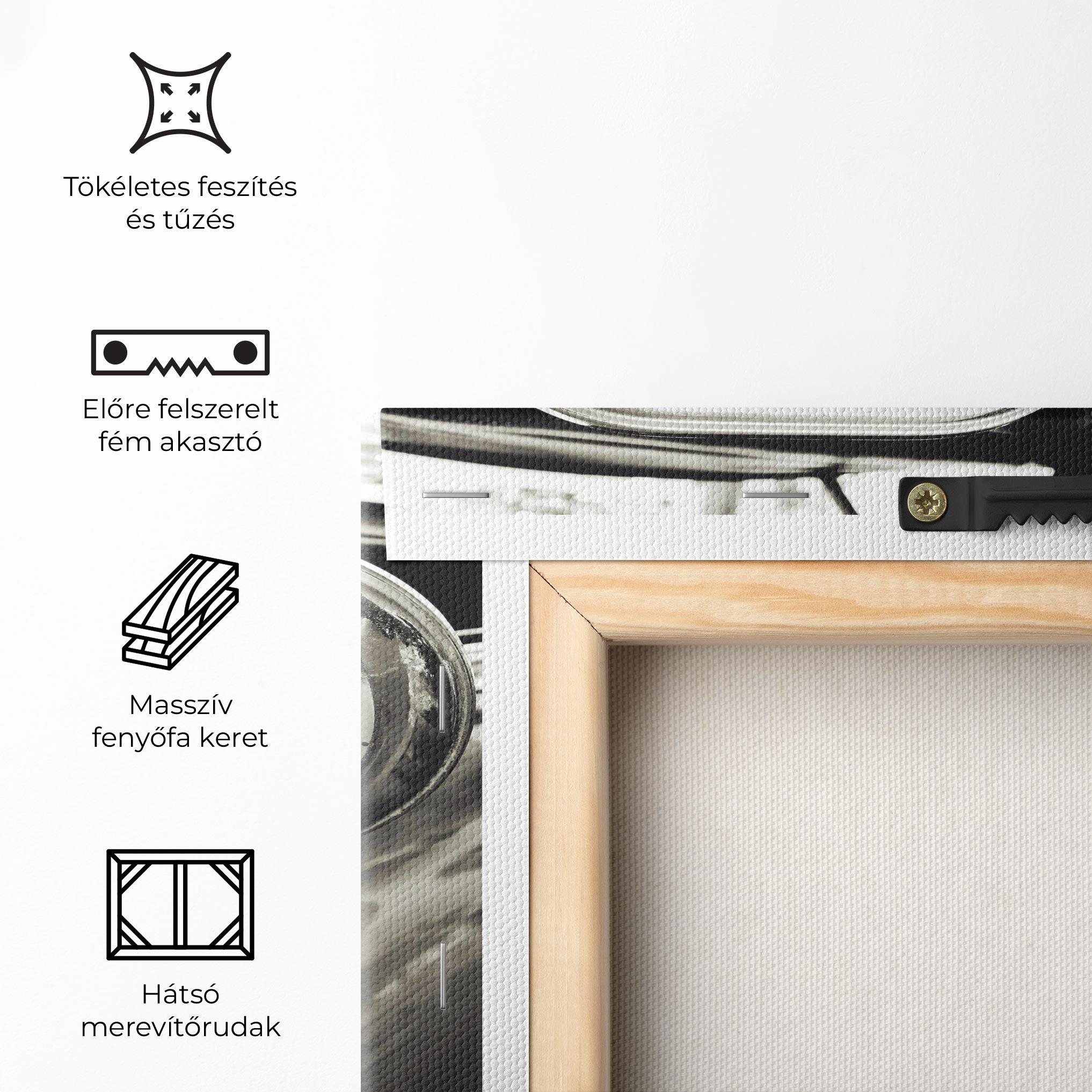 Vászonkép Close Up Grey Car mockup 5