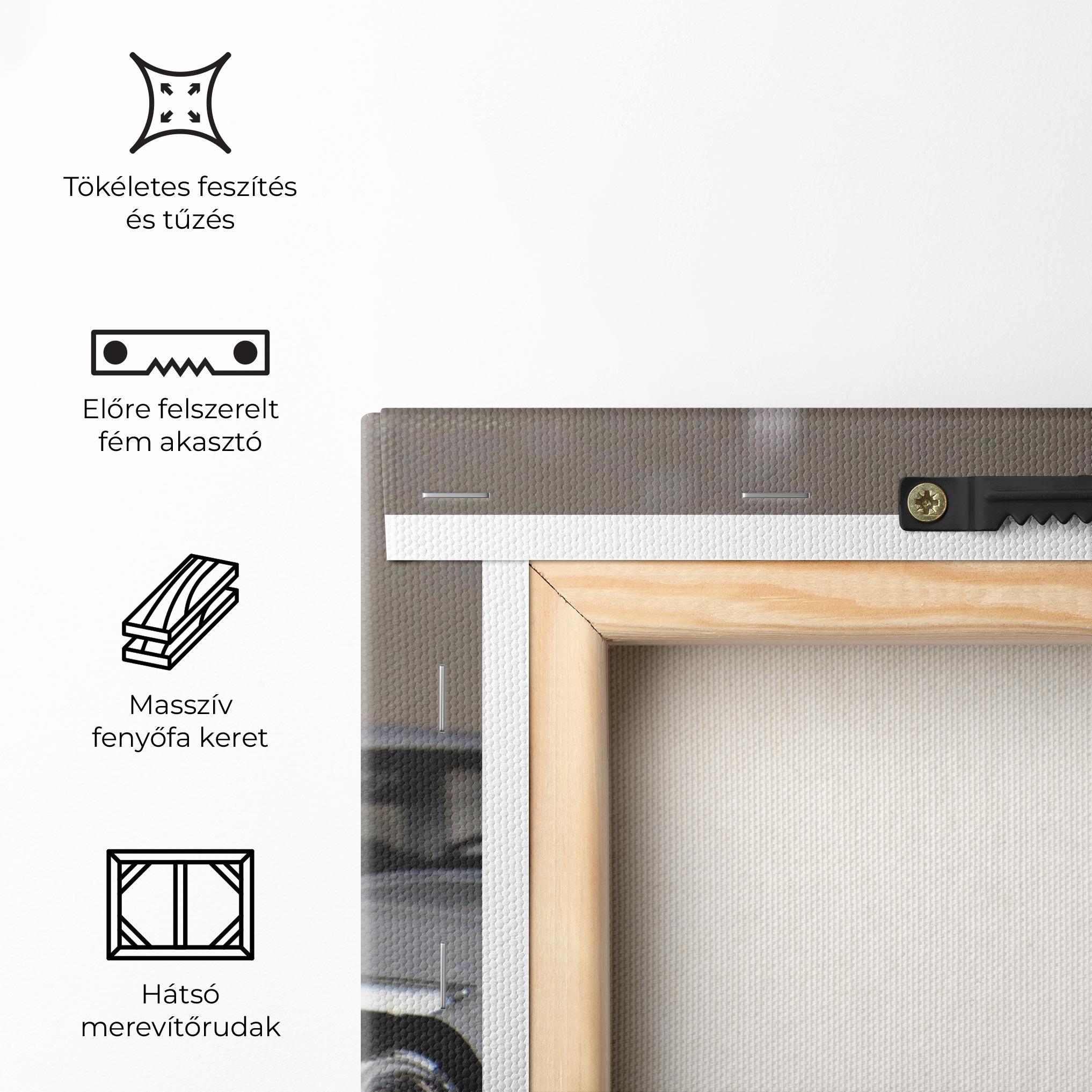 Vászonkép Cream Grey Car mockup 5