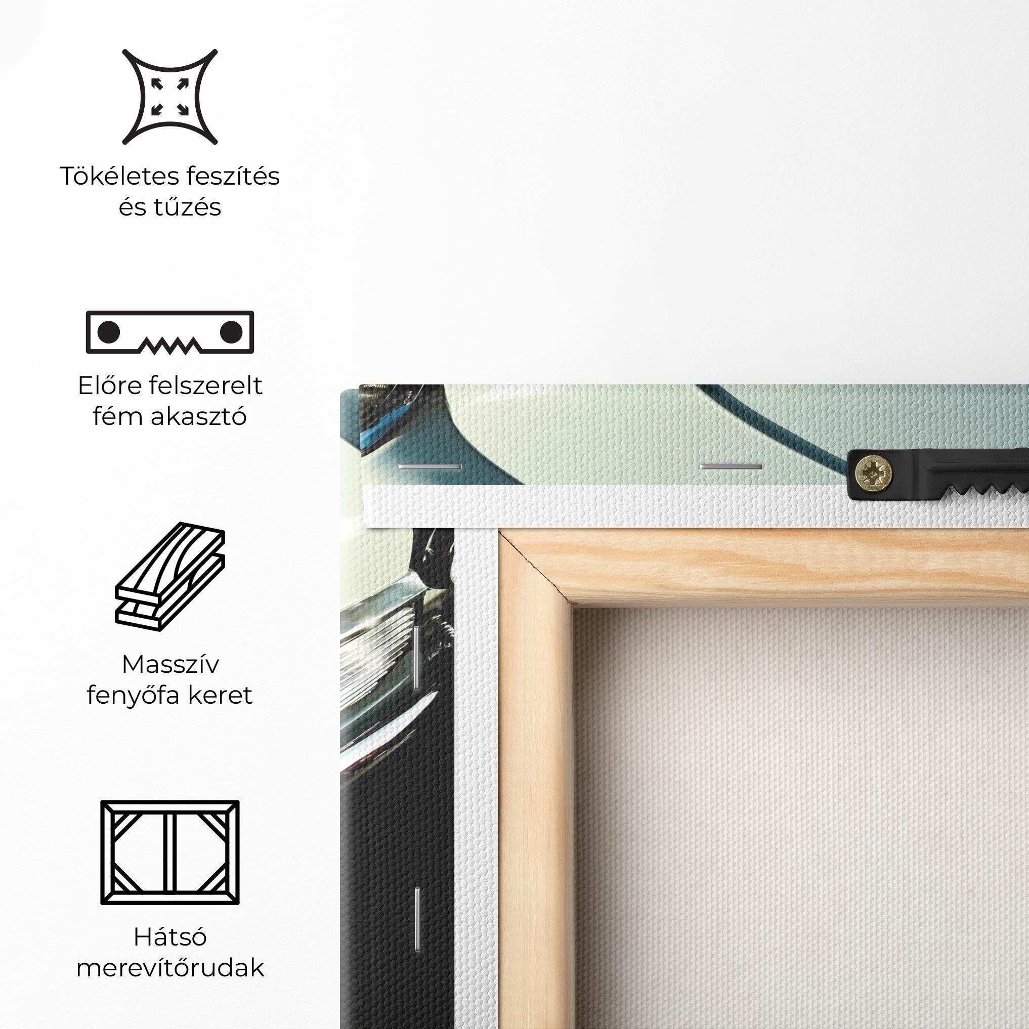 Vászonkép Light Blue Car mockup 5