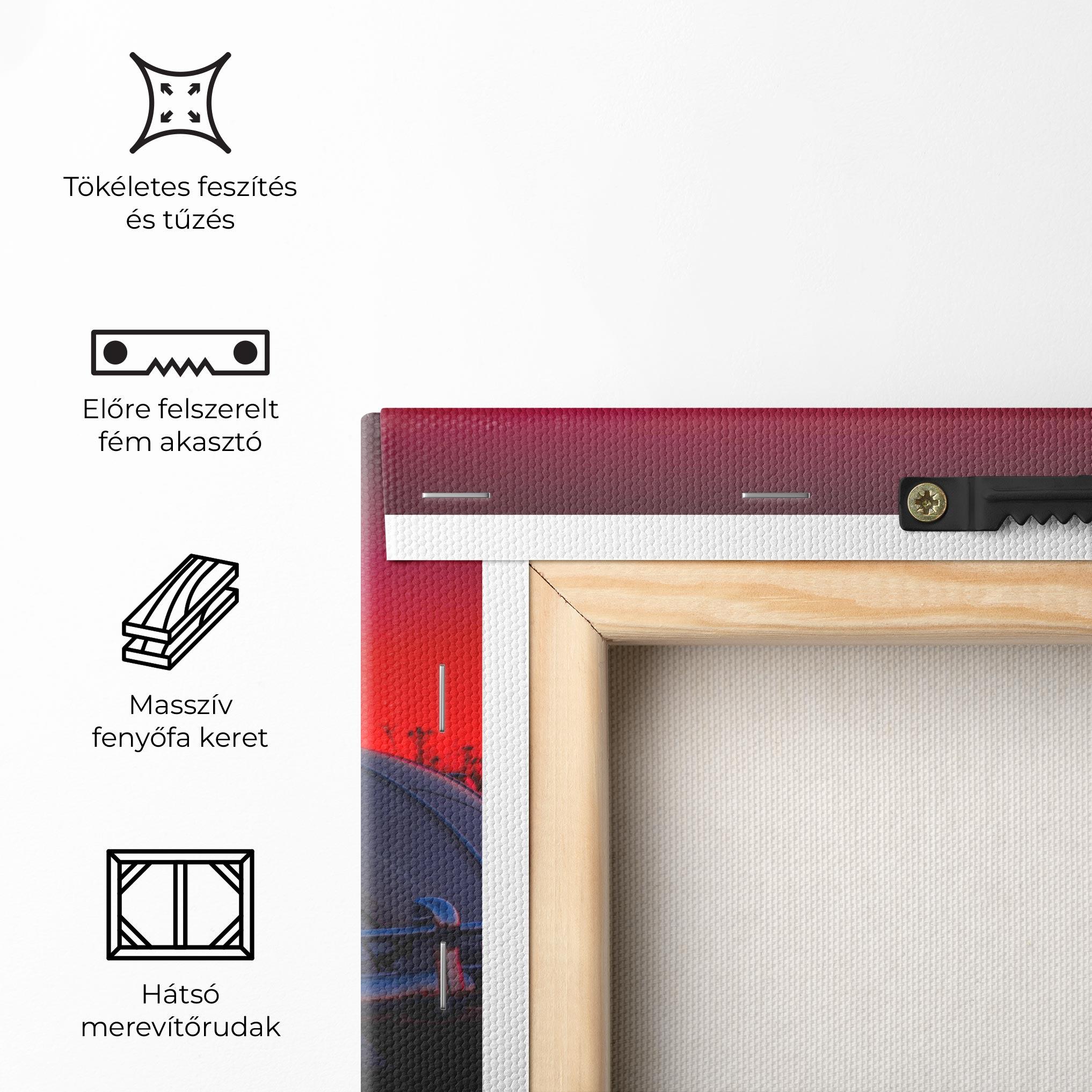 Vászonkép Old Car Sunset mockup 5