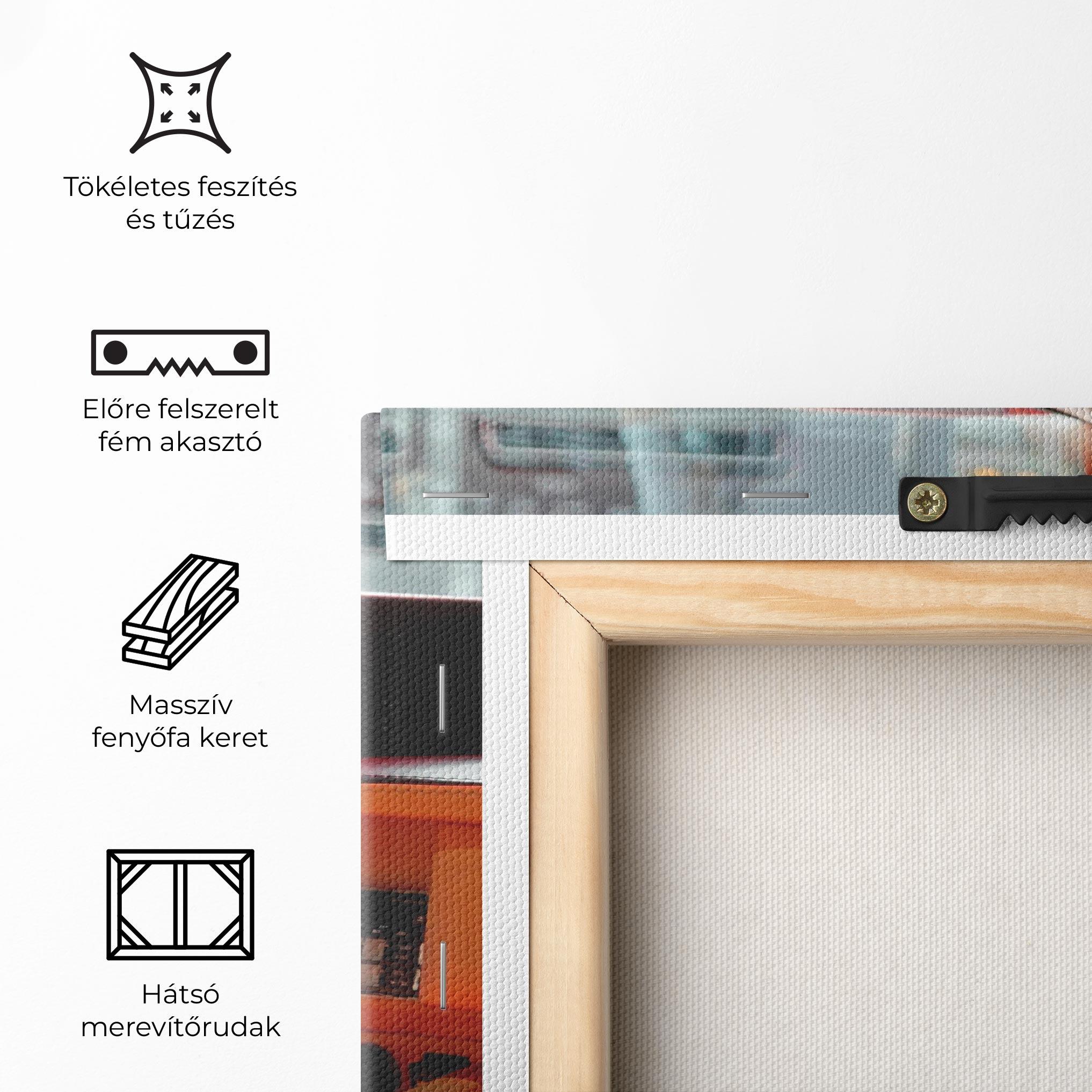 Vászonkép Orange Black Car mockup 5