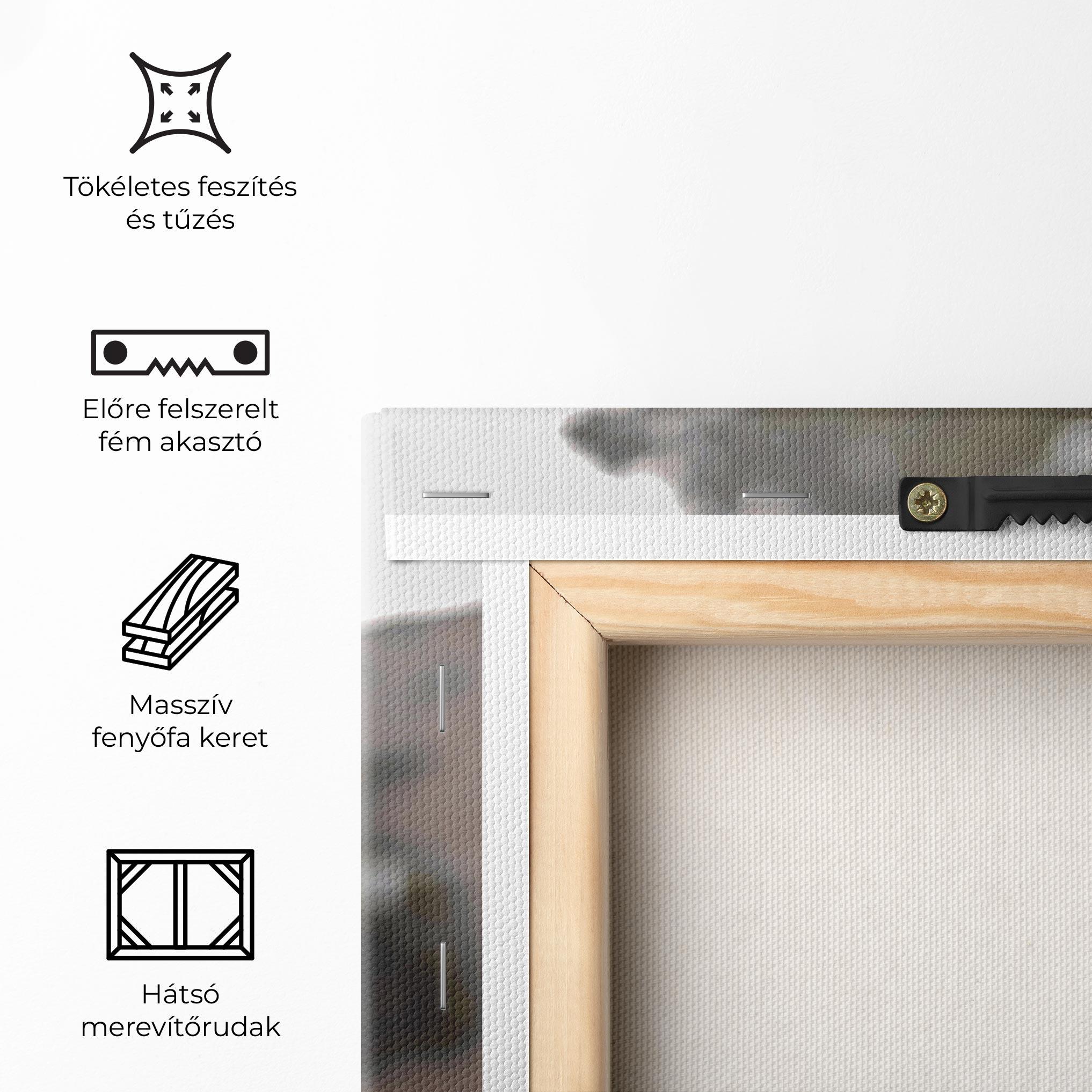 Vászonkép Orange Toy Car mockup 5