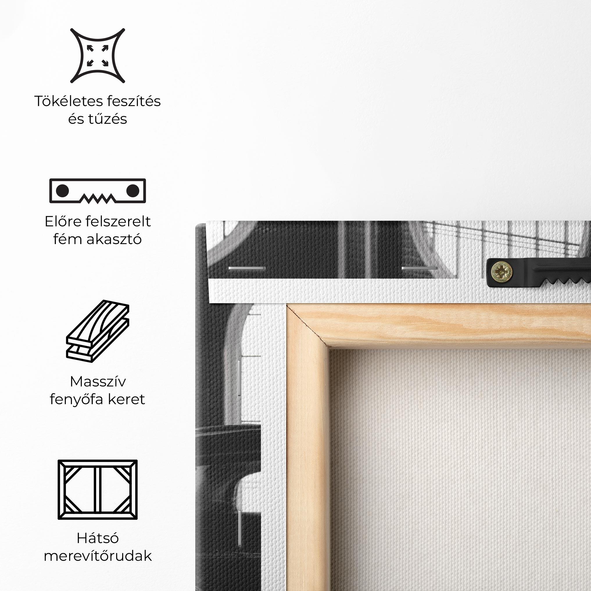 Vászonkép Window Old Car mockup 5