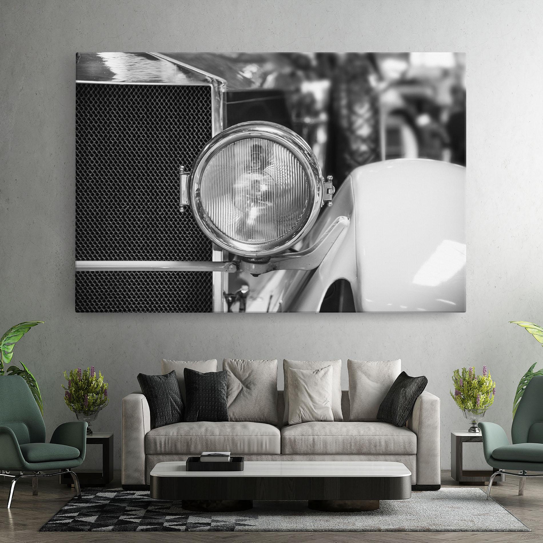 Vászonkép Closeup Grey Car mockup 7