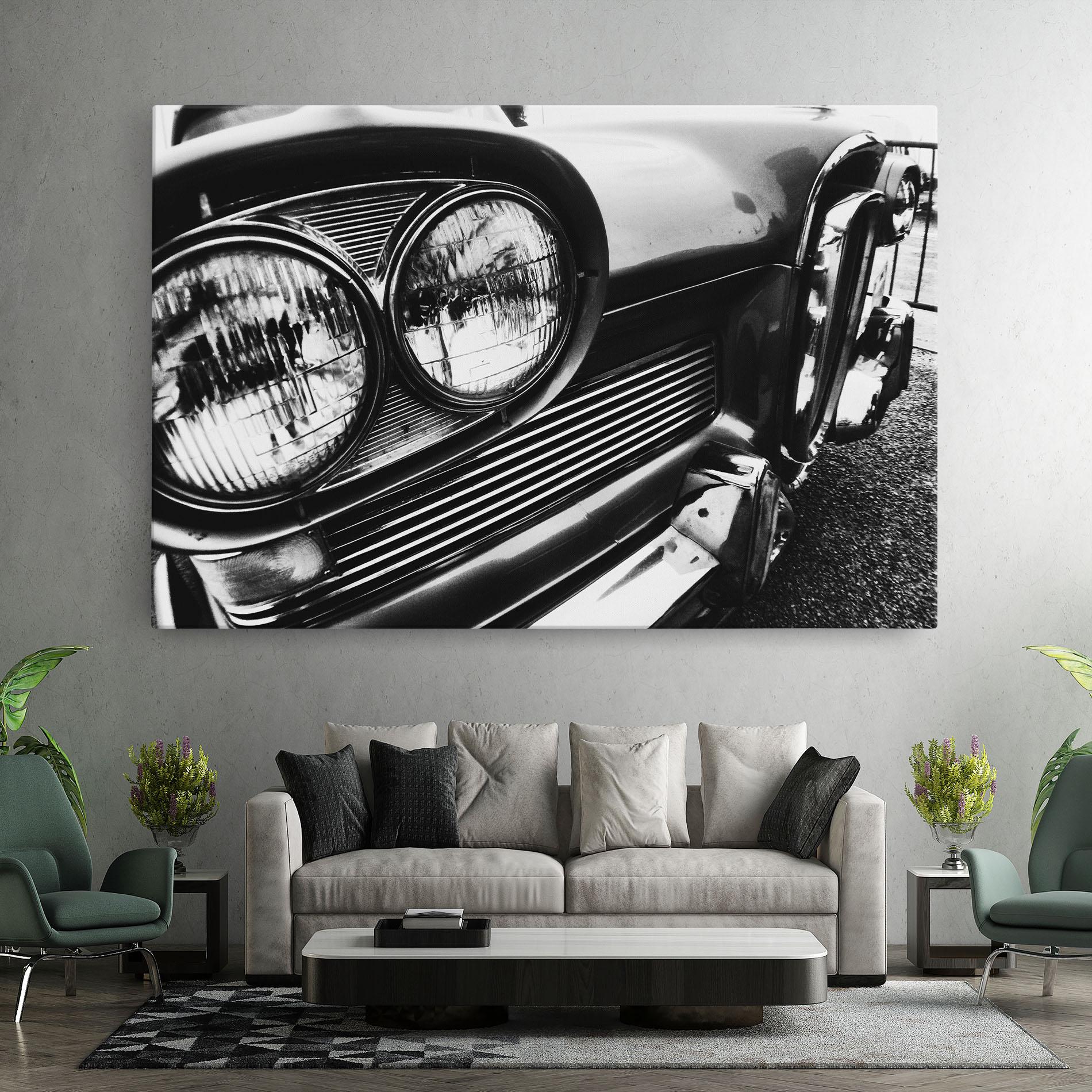 Vászonkép Old Closeup Car mockup 7