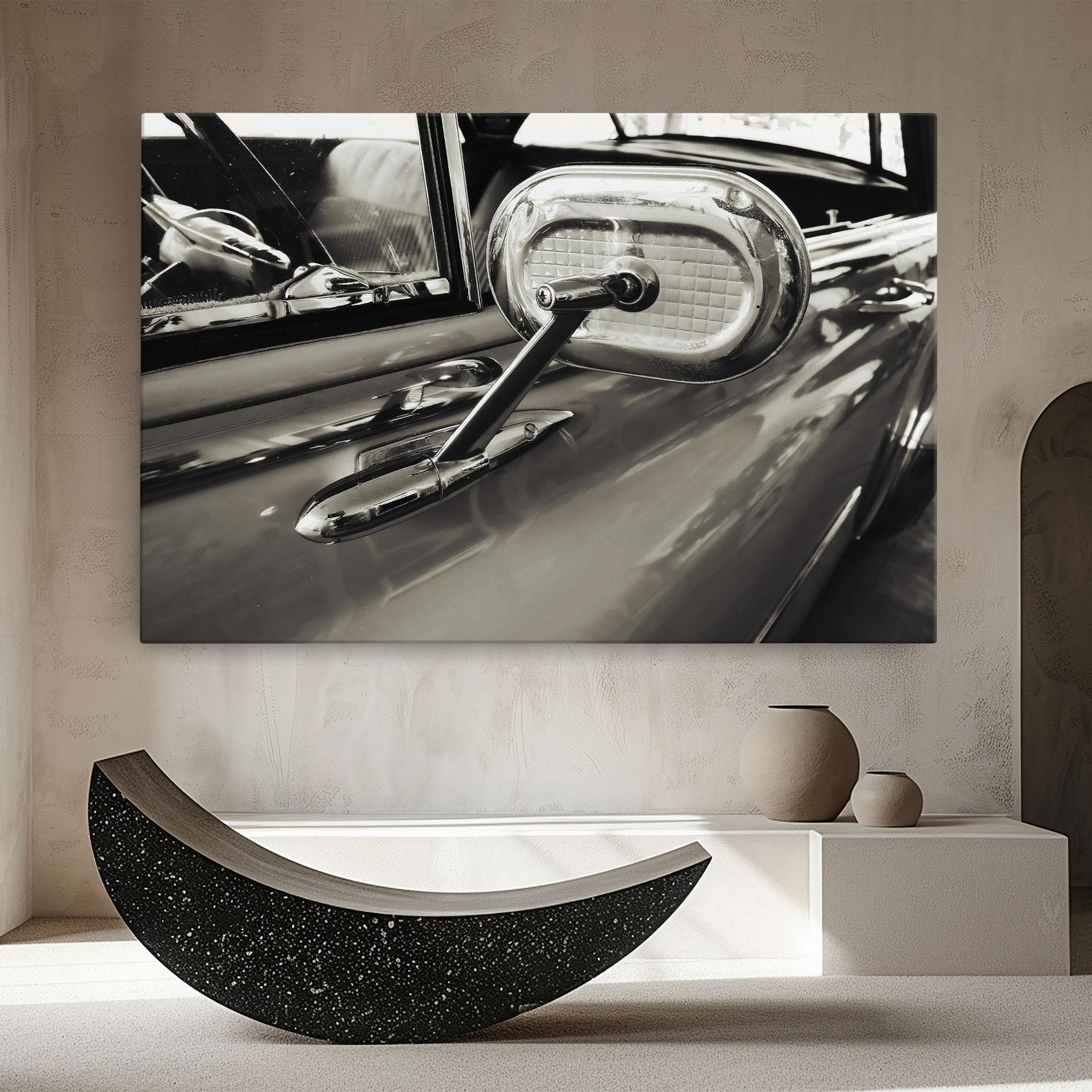 Vászonkép Close Up Grey Car mockup 8