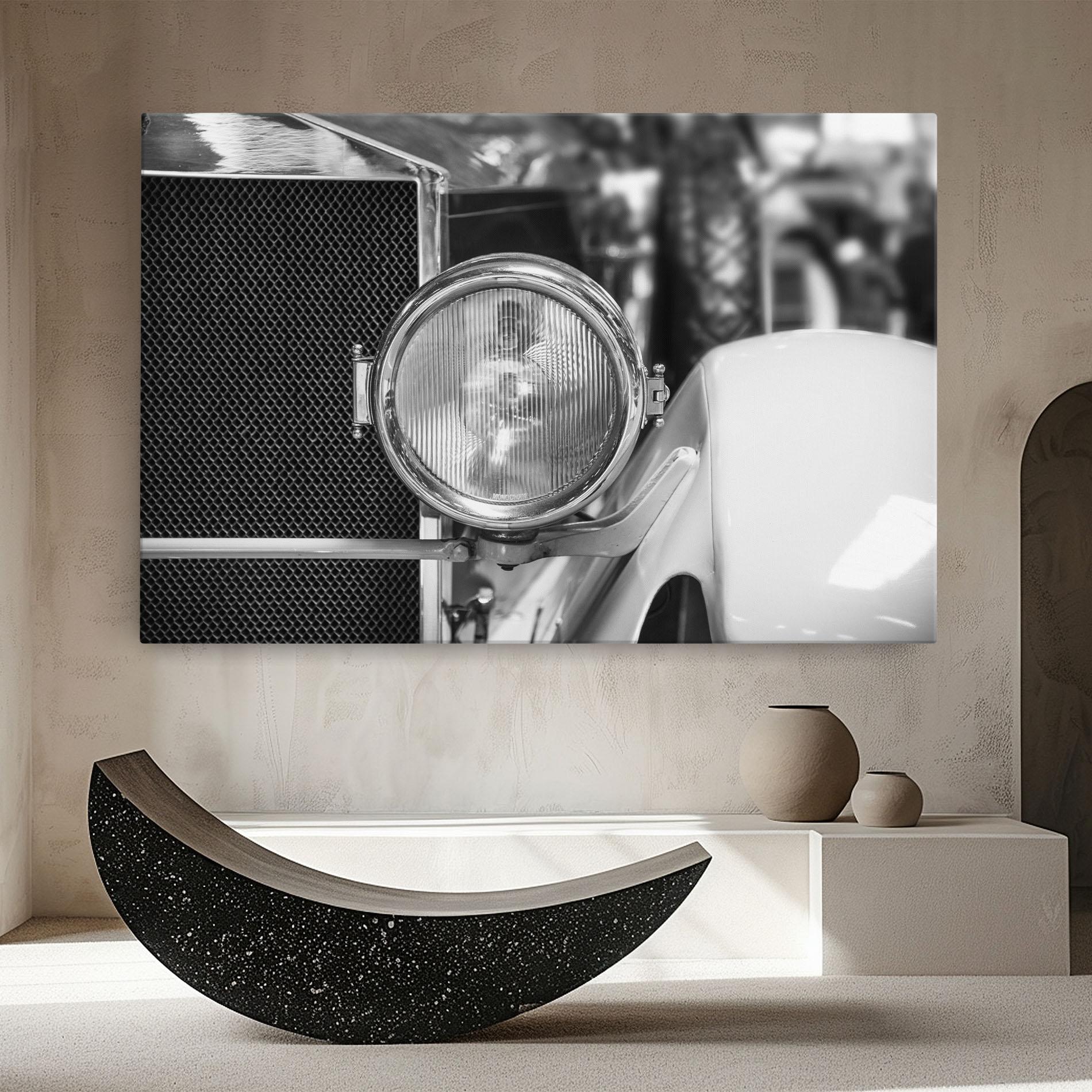 Vászonkép Closeup Grey Car mockup 8