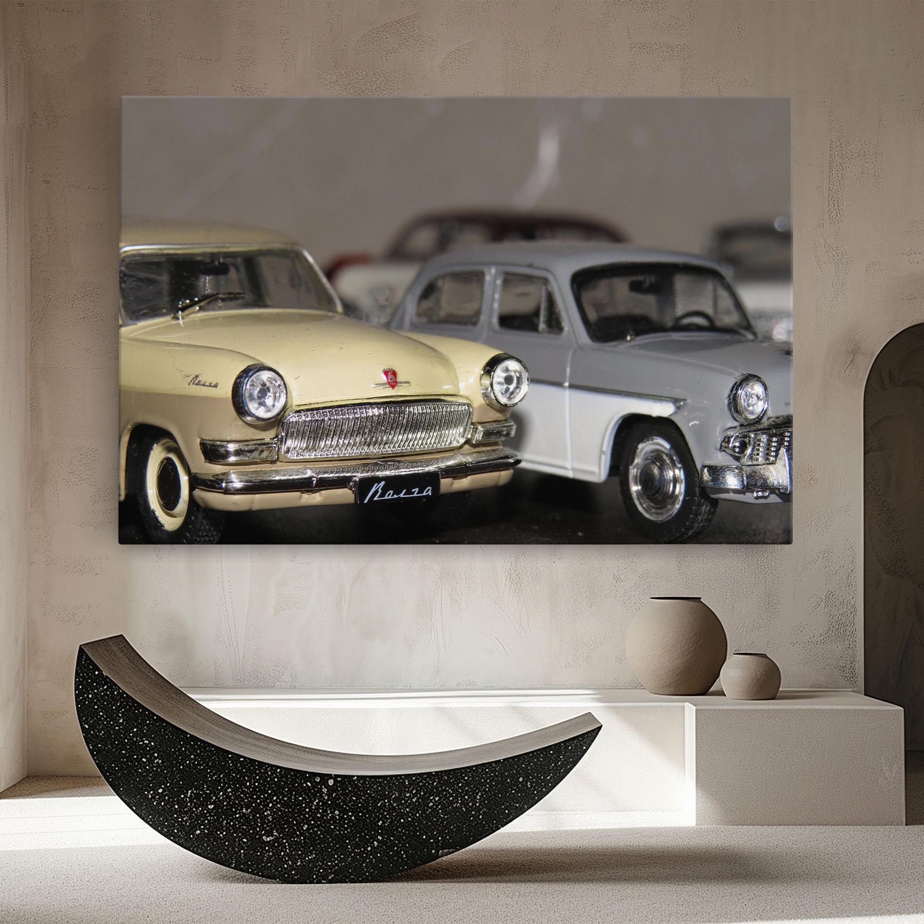 Vászonkép Cream Grey Car mockup 8