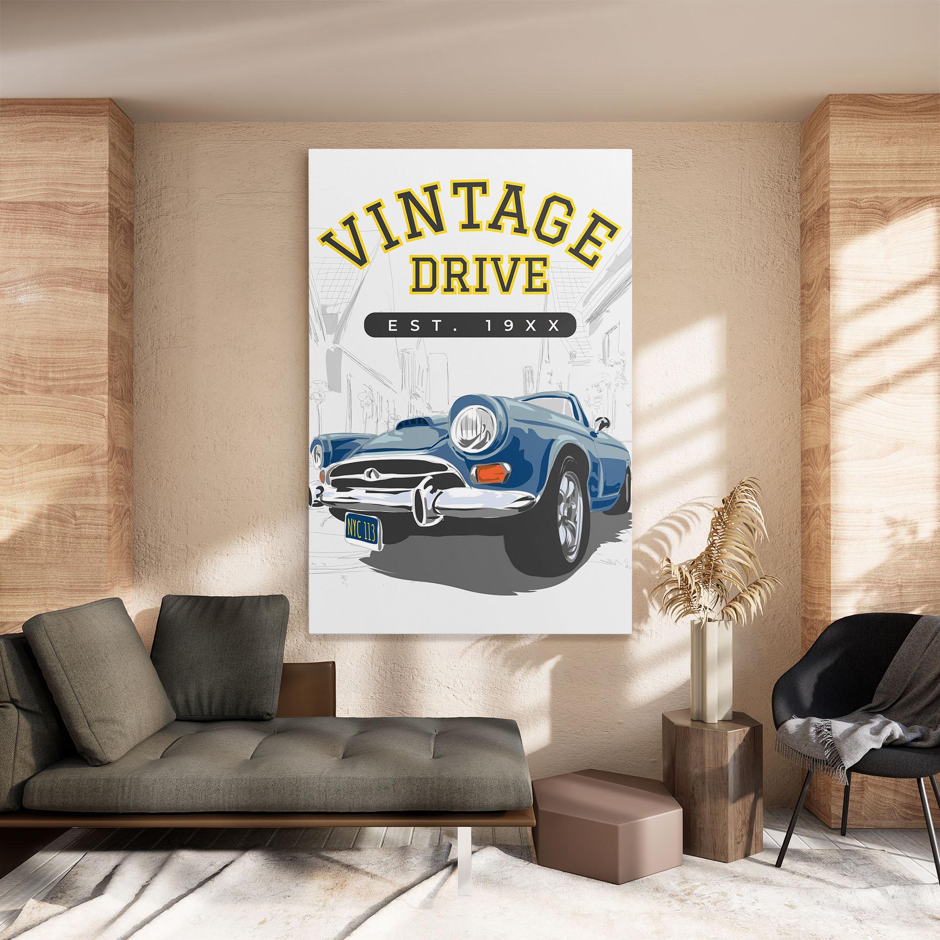 Vászonkép Vintage Drive mockup 8