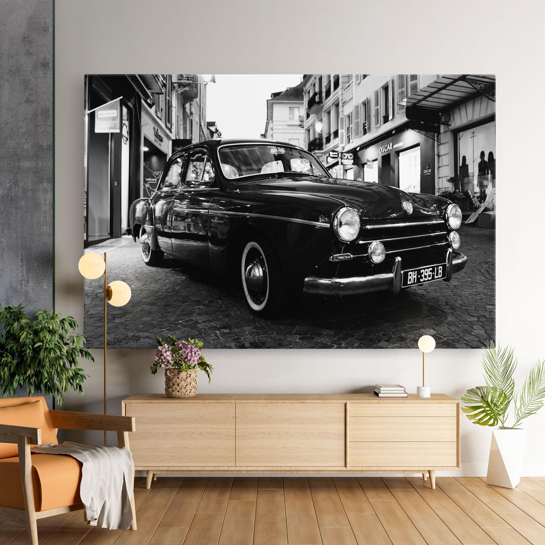 Vászonkép Pretty Black Car mockup 9