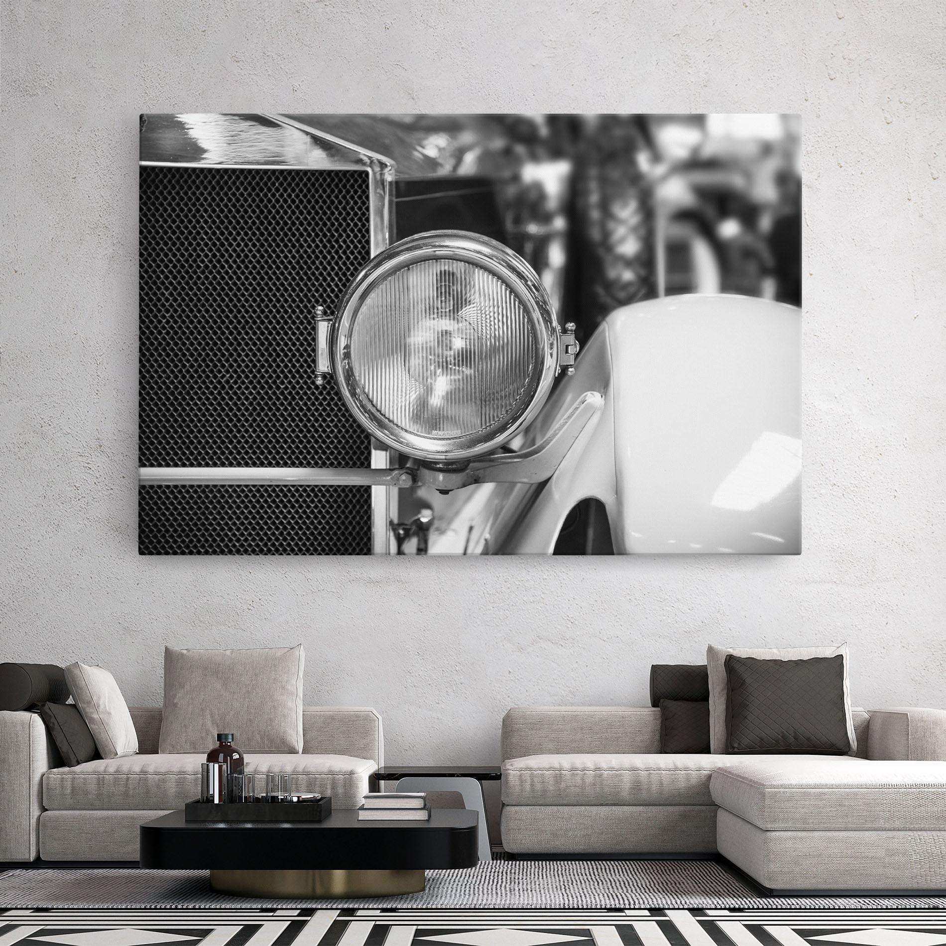 Vászonkép Closeup Grey Car mockup 2