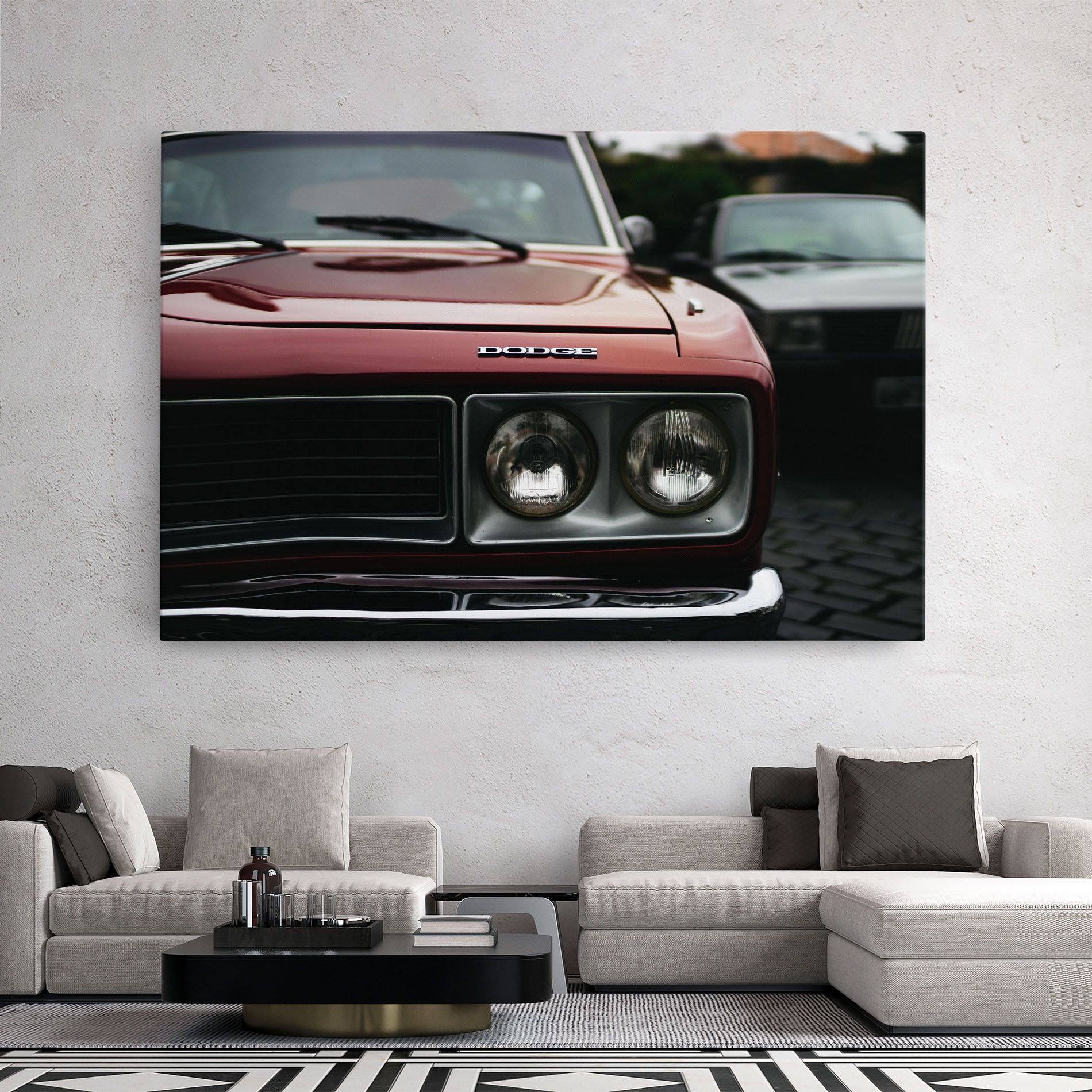 Dark Vintage Red mockup 2