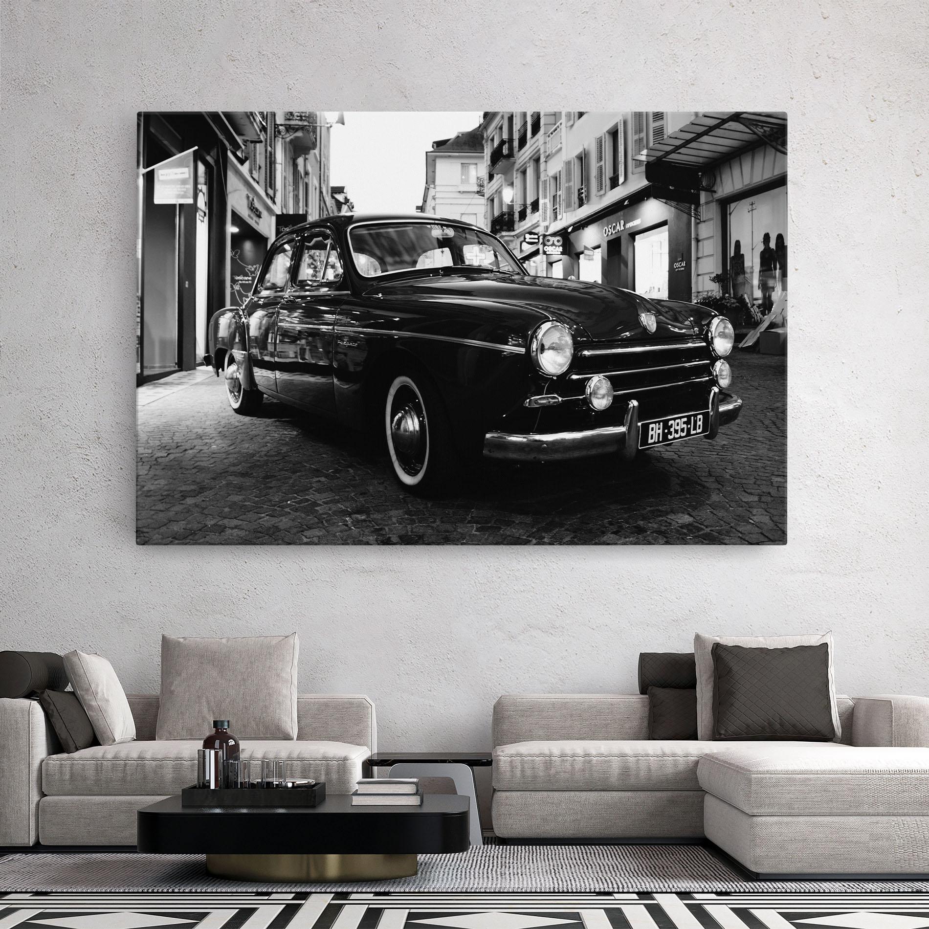 Vászonkép Pretty Black Car mockup 2