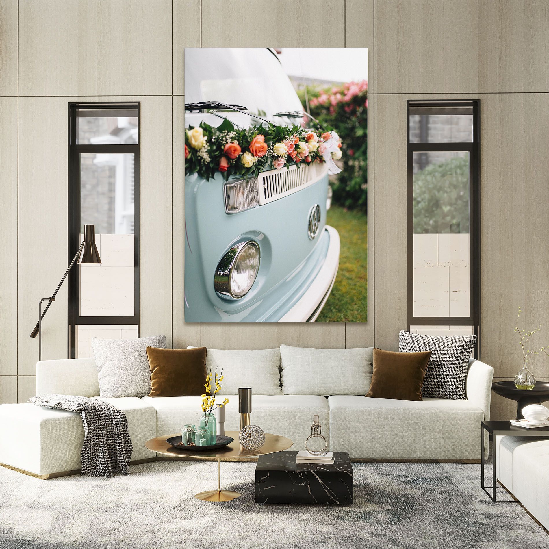 Vintage Rose Van mockup 2