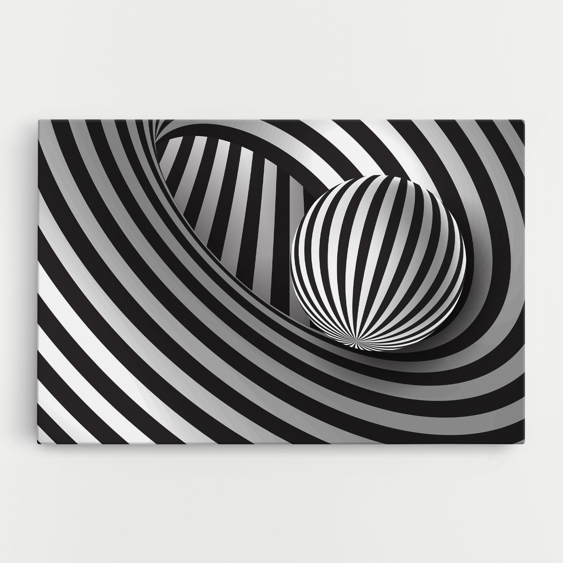 Vászonkép 3d Zebra Ball mockup 0