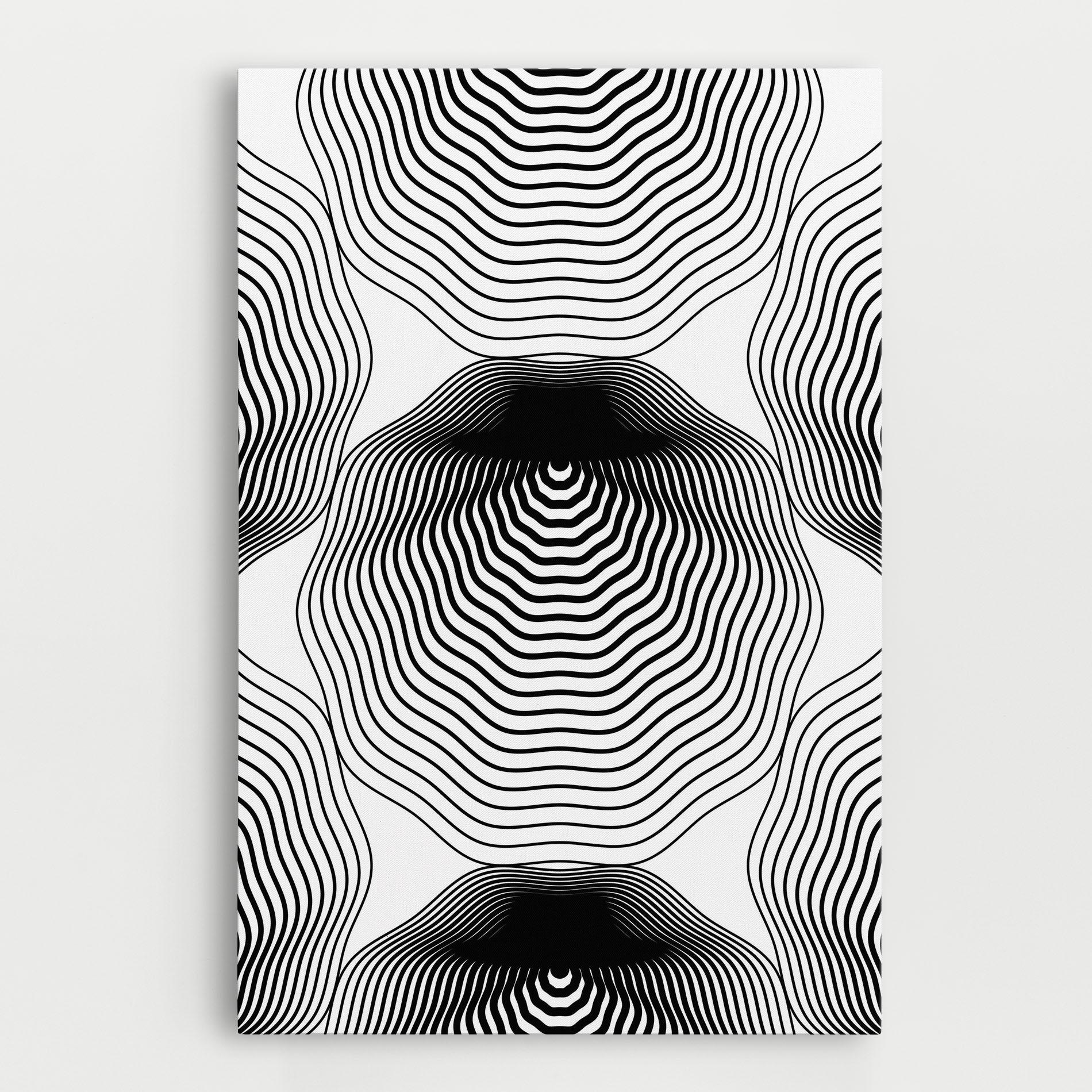 Vászonkép Black Line Art mockup 0