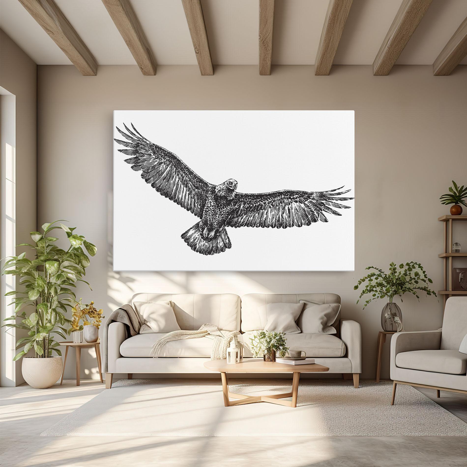 Vászonkép Eagle Art Line mockup 6