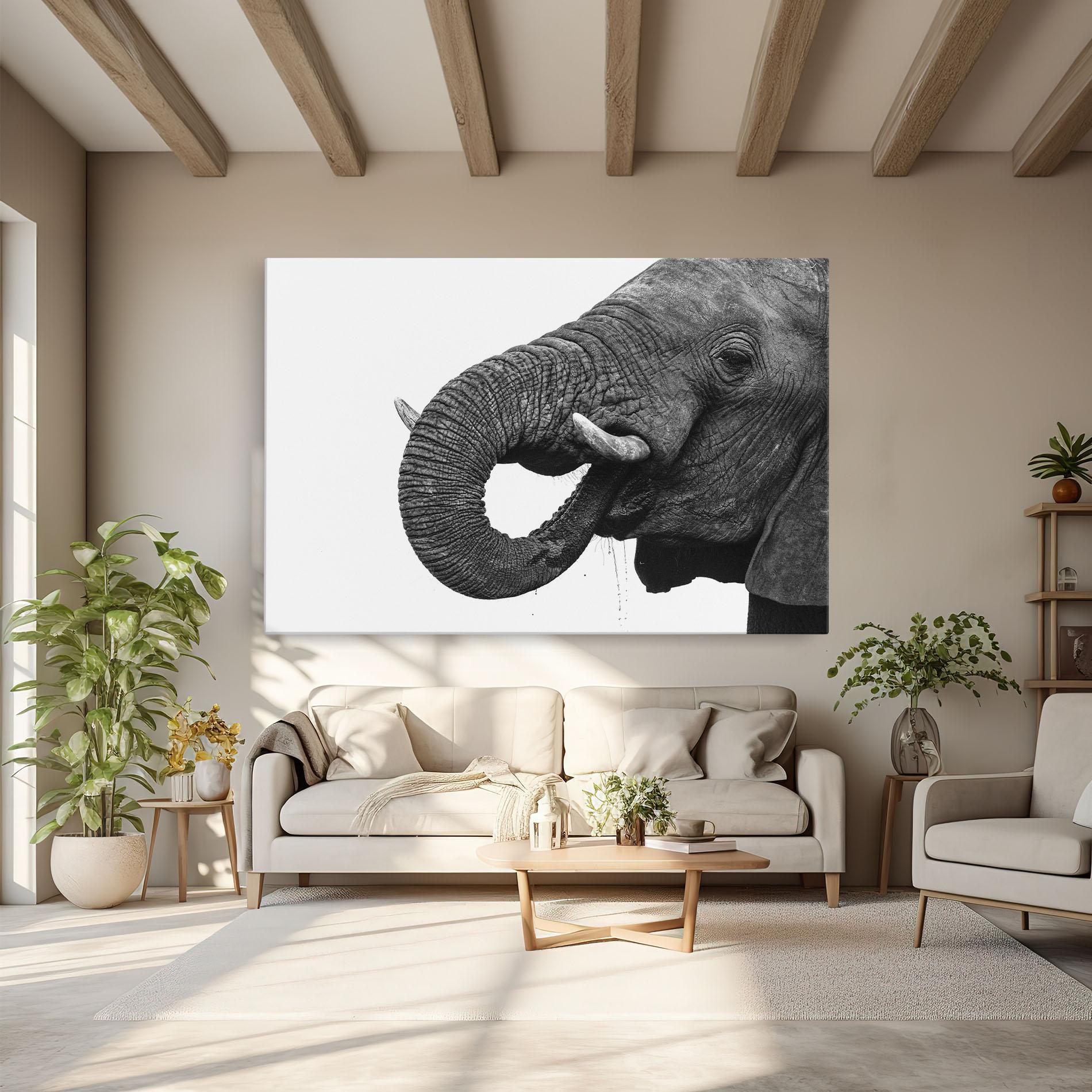 Vászonkép Elephant Drinking mockup 6