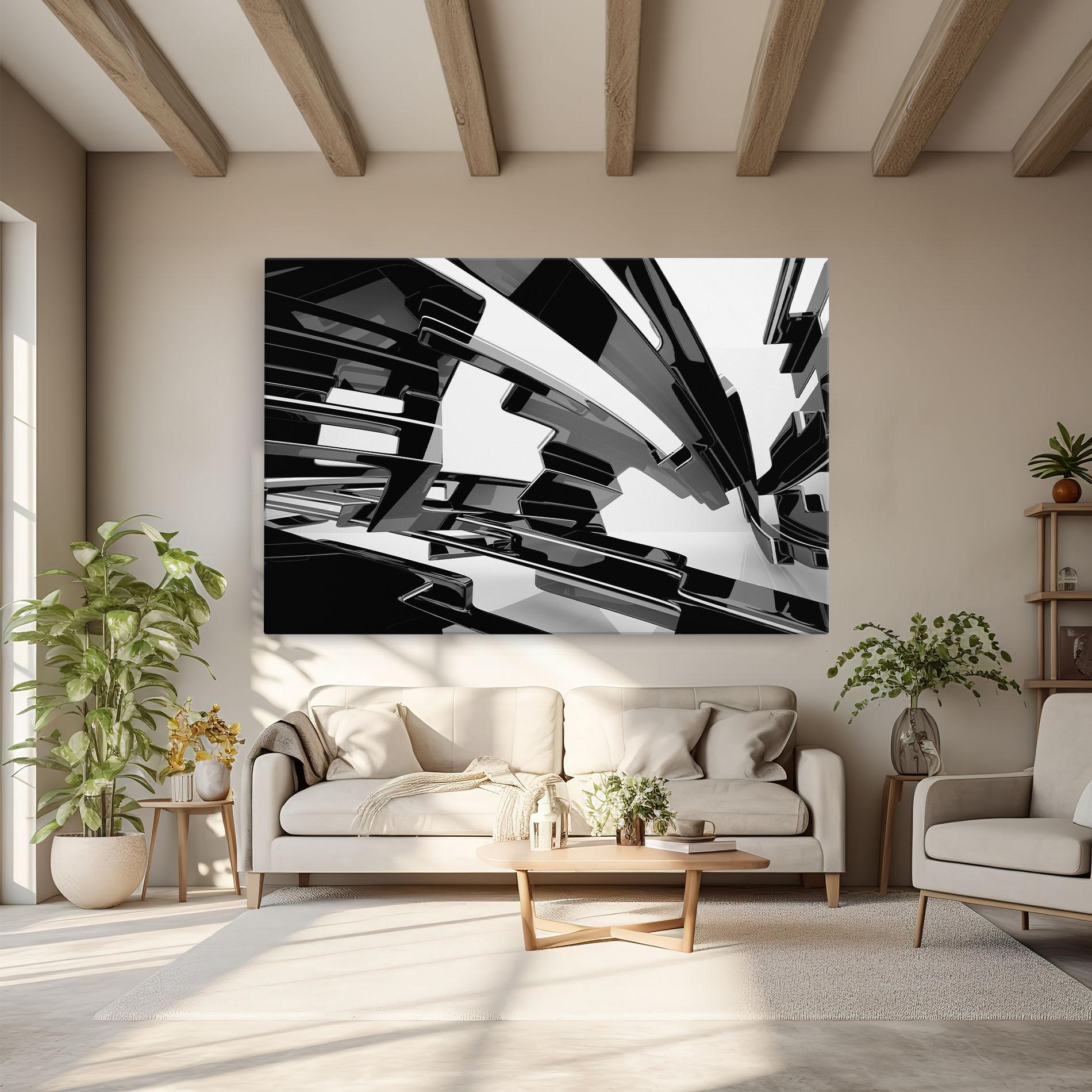 Vászonkép Glossy Sculpture mockup 6