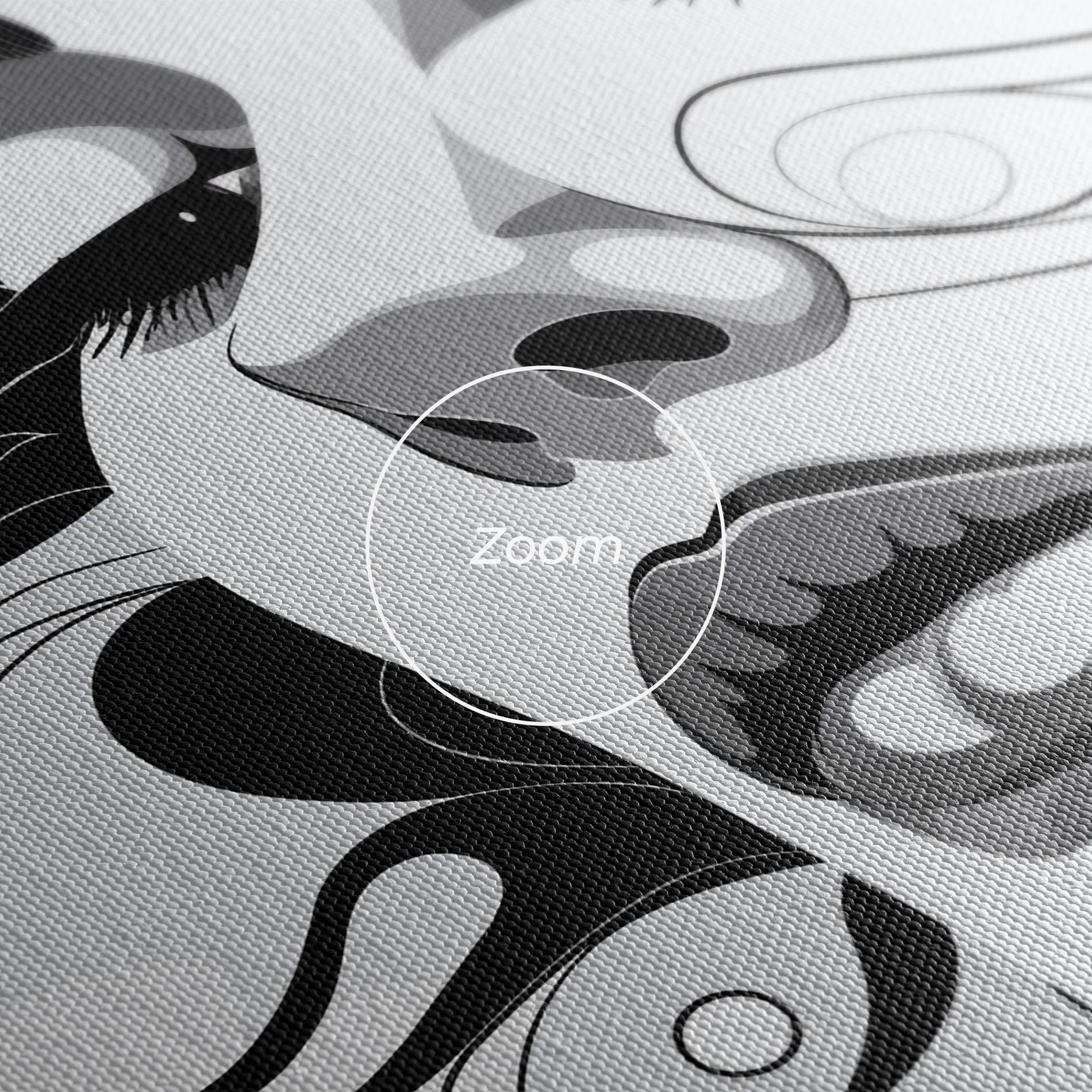 Vászonkép Grey Face Woman mockup 3