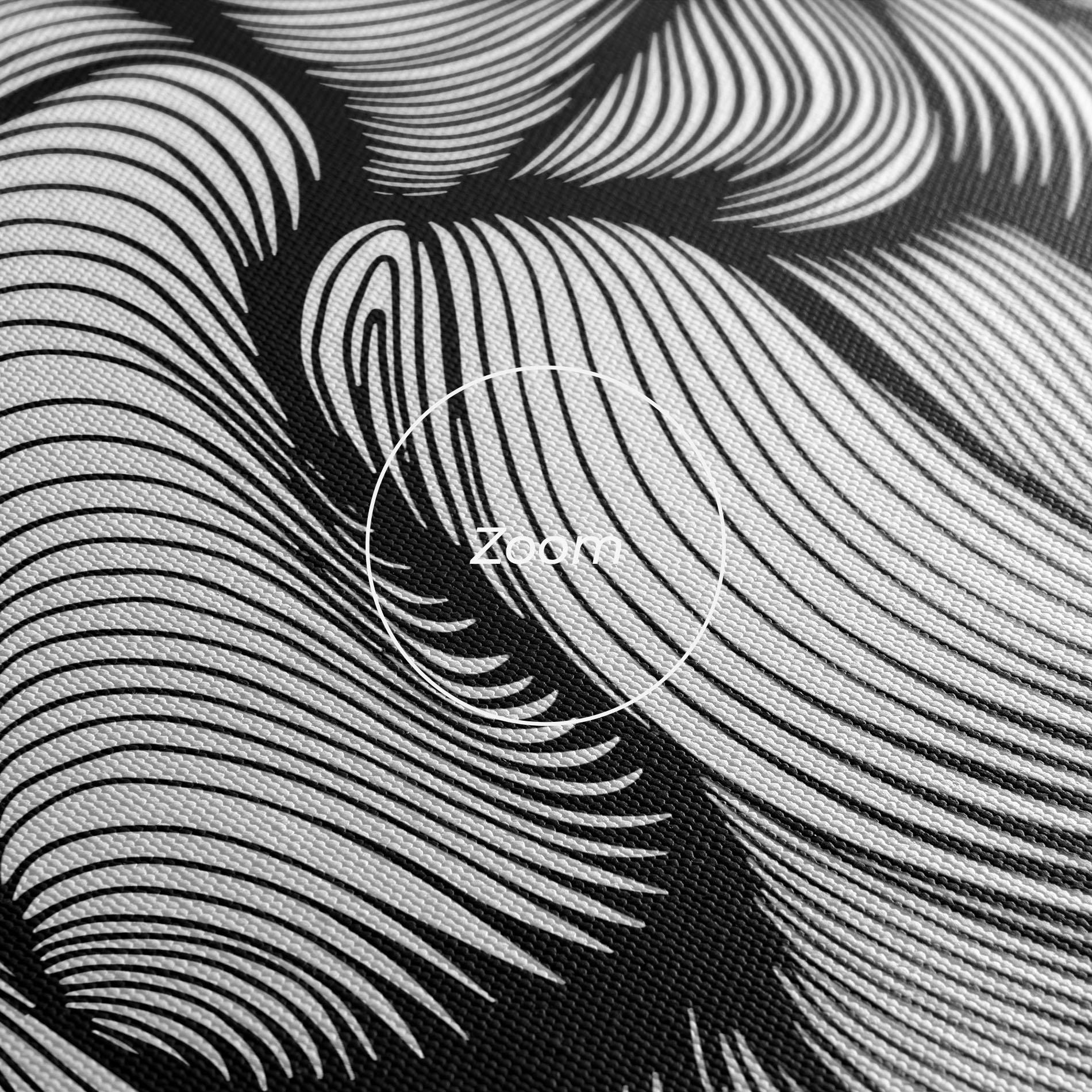 Vászonkép Monochrome Doodle mockup 3