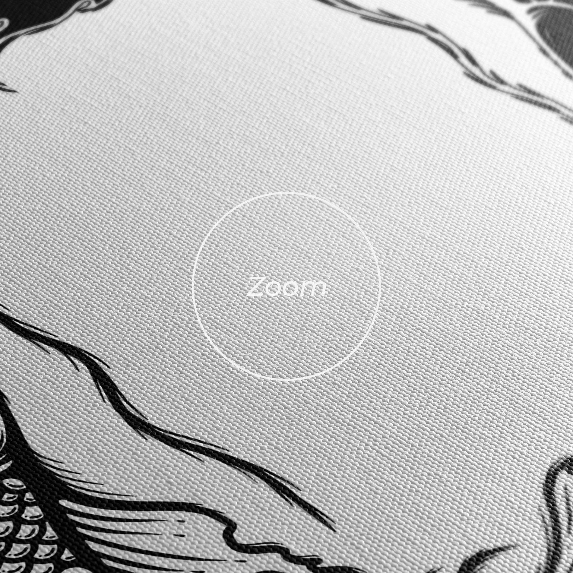 Vászonkép Yin Yang Koi mockup 3