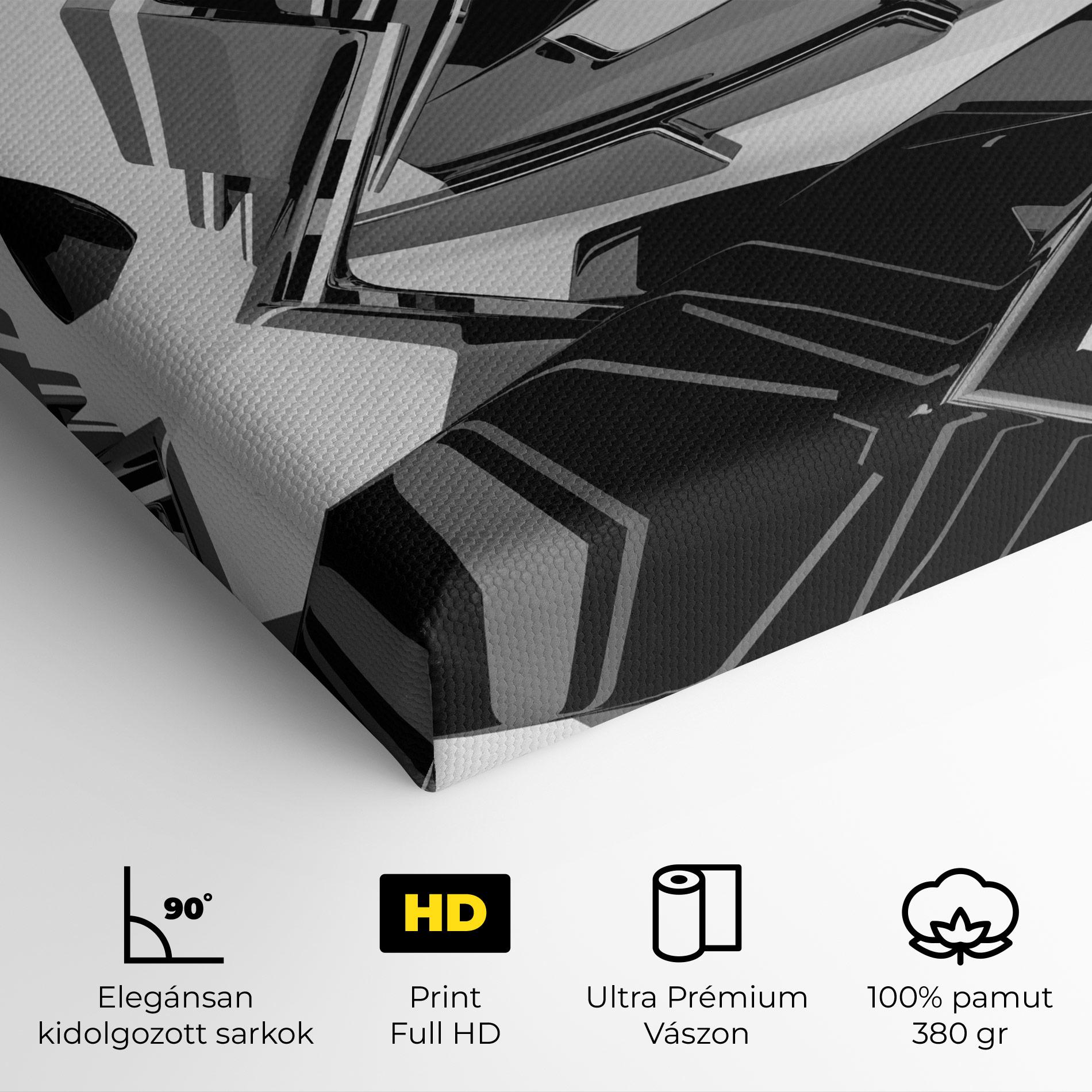 Vászonkép Black Sculpture mockup 4