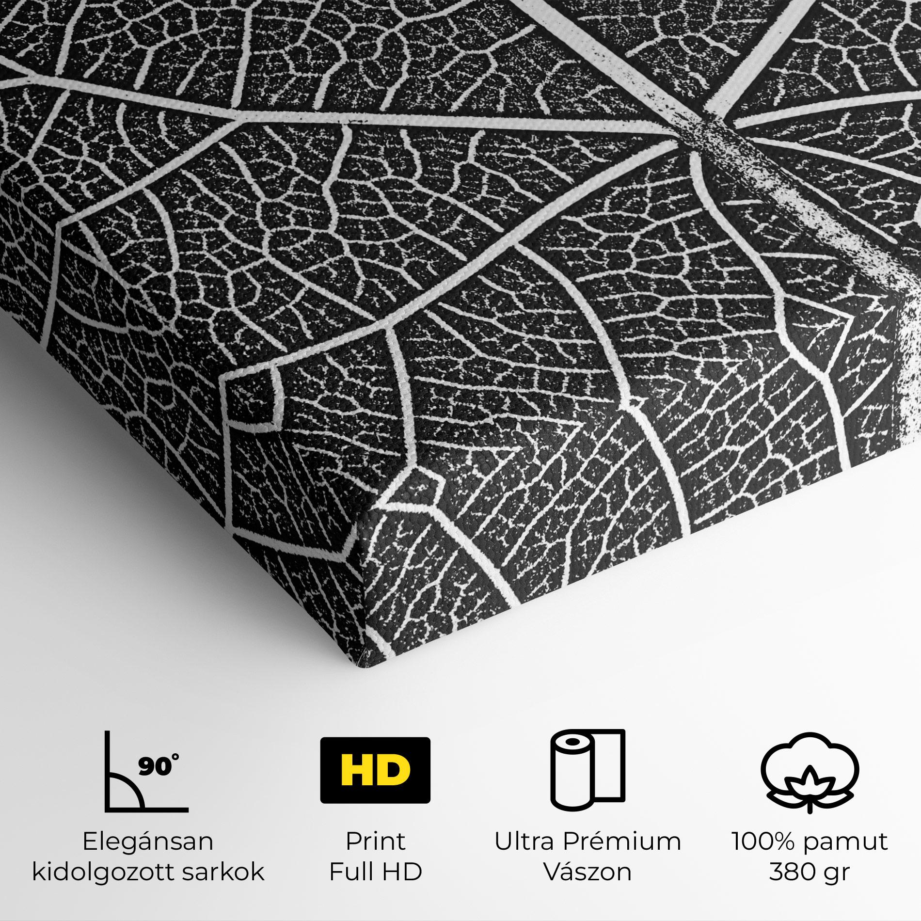 Vászonkép Close Grey Leaf mockup 4