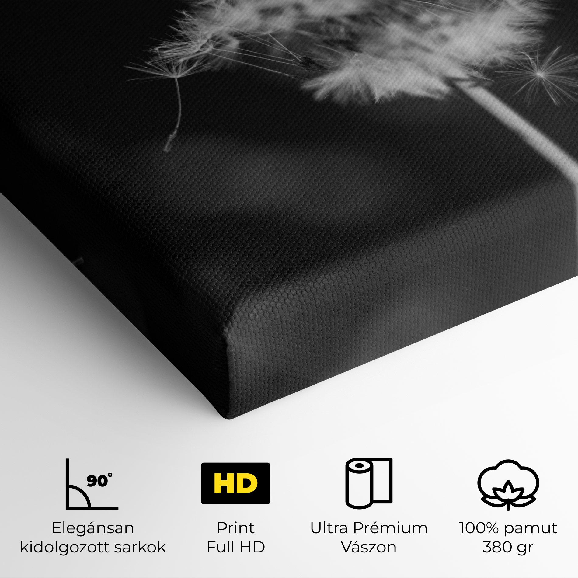 Vászonkép Grey Dandelion mockup 4