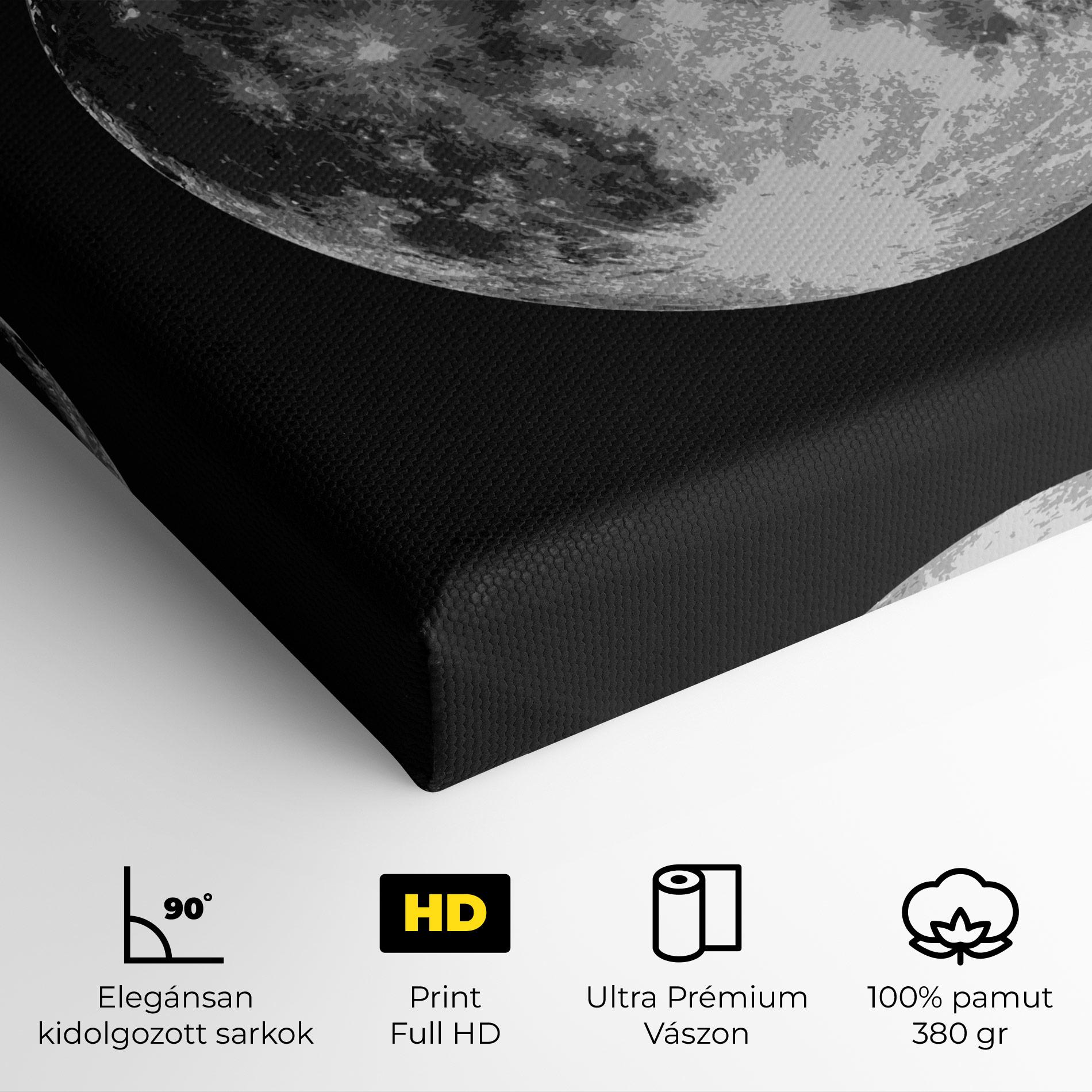Vászonkép Grey Shiny Moon mockup 4