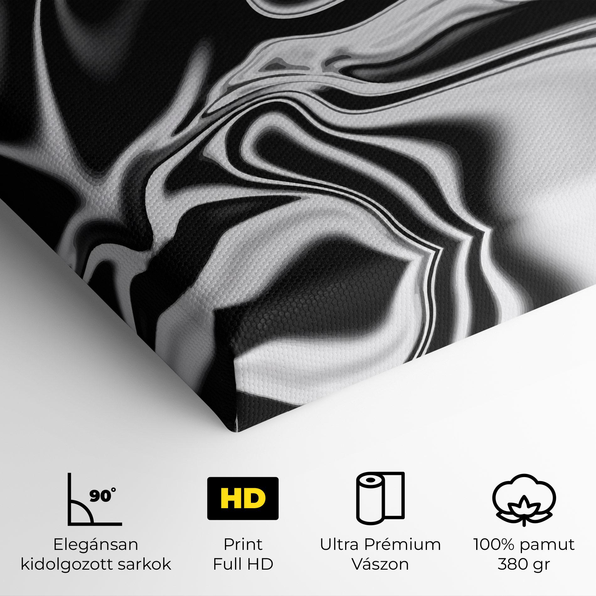Vászonkép Silver Black Art mockup 4