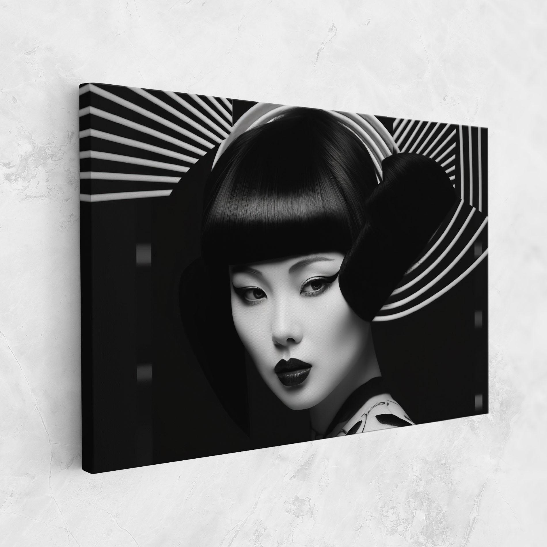 Vászonkép Abstract Asian Woman mockup 1