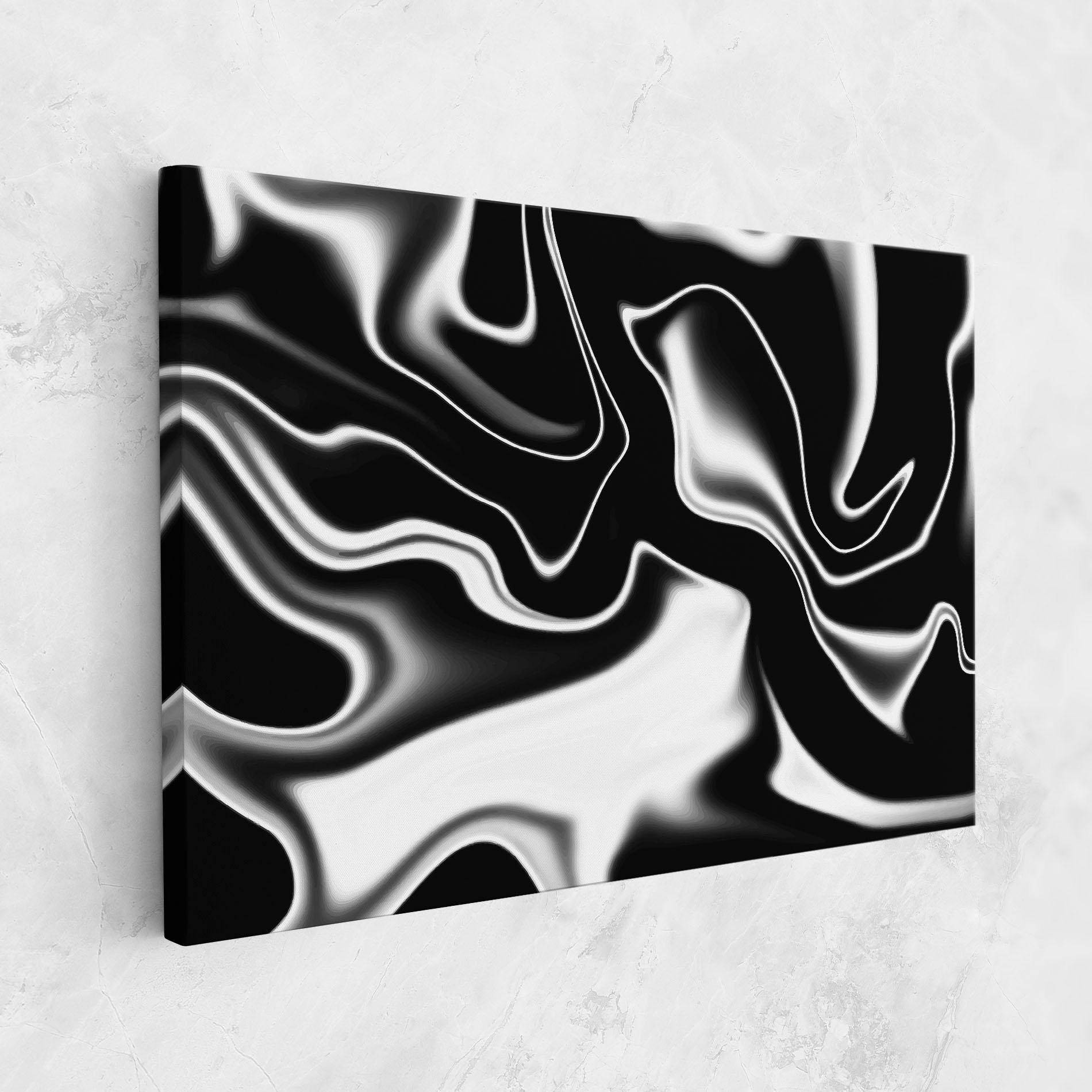 Vászonkép Black Metalic Art mockup 1