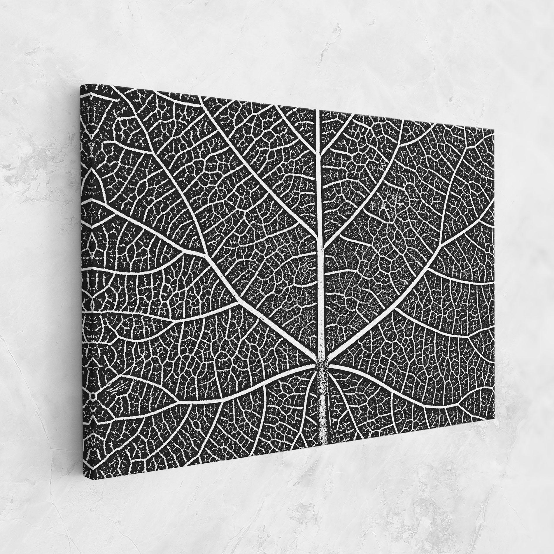 Vászonkép Close Grey Leaf mockup 1