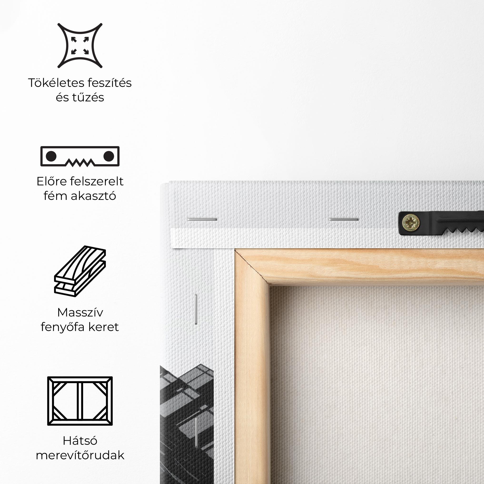 Vászonkép Black Building mockup 5