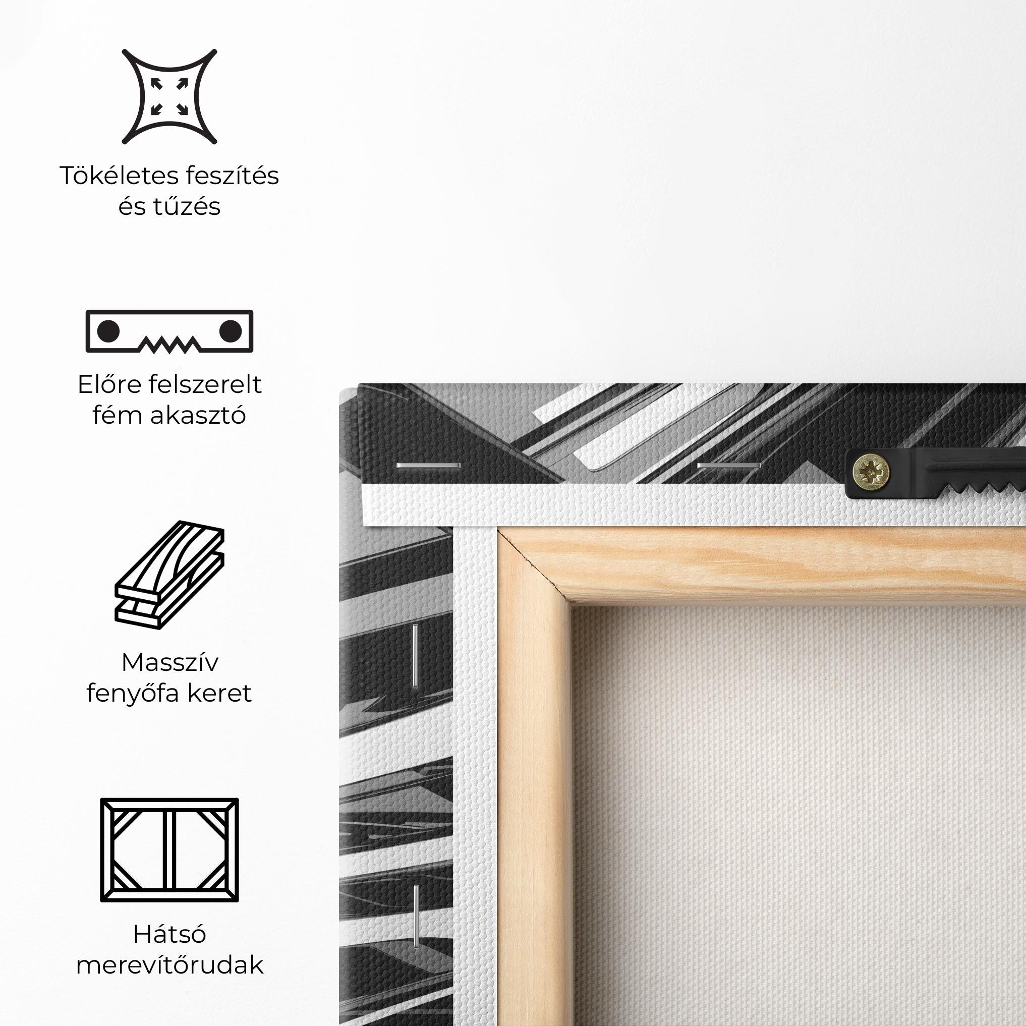 Vászonkép Black Sculpture mockup 5