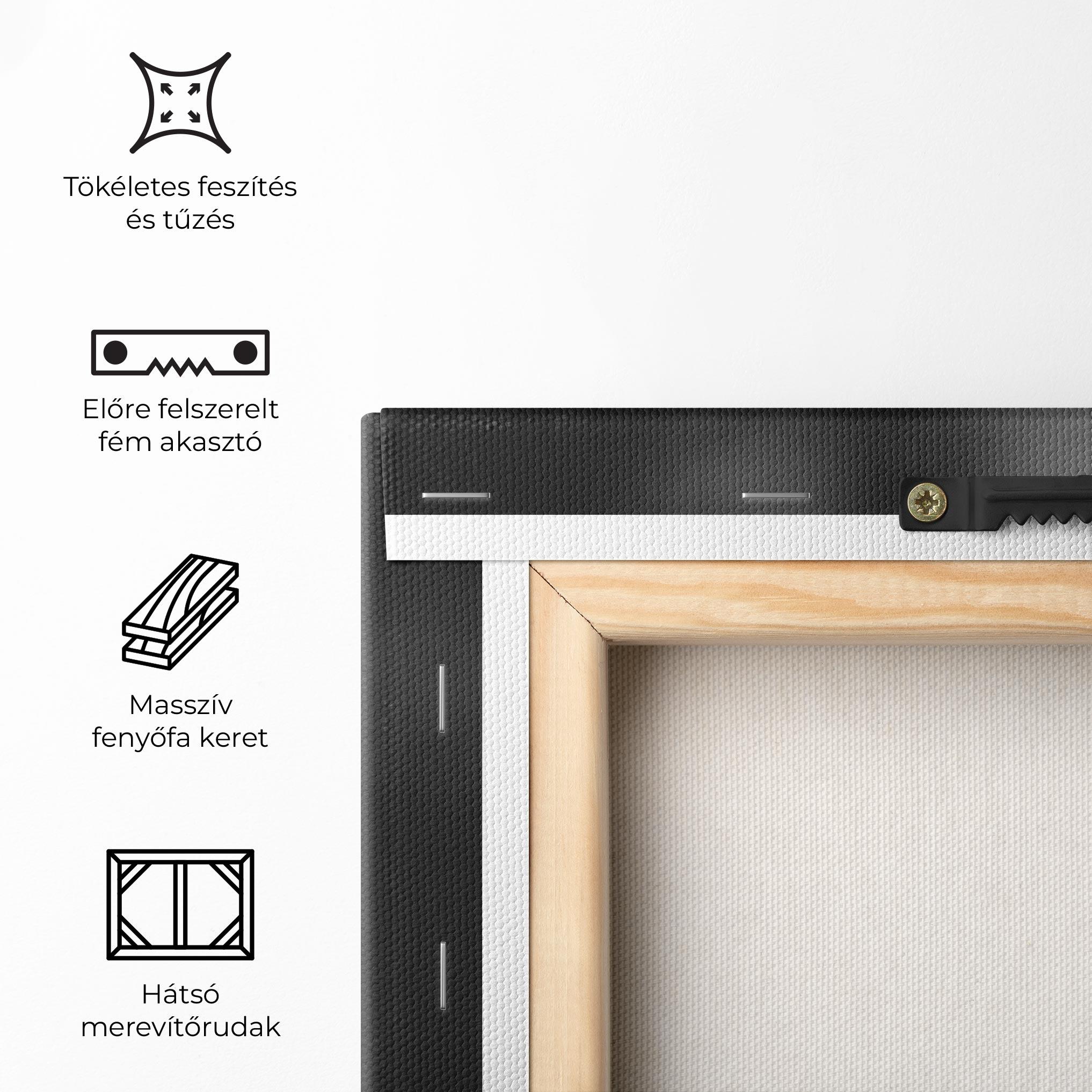 Vászonkép Grey Dandelion mockup 5