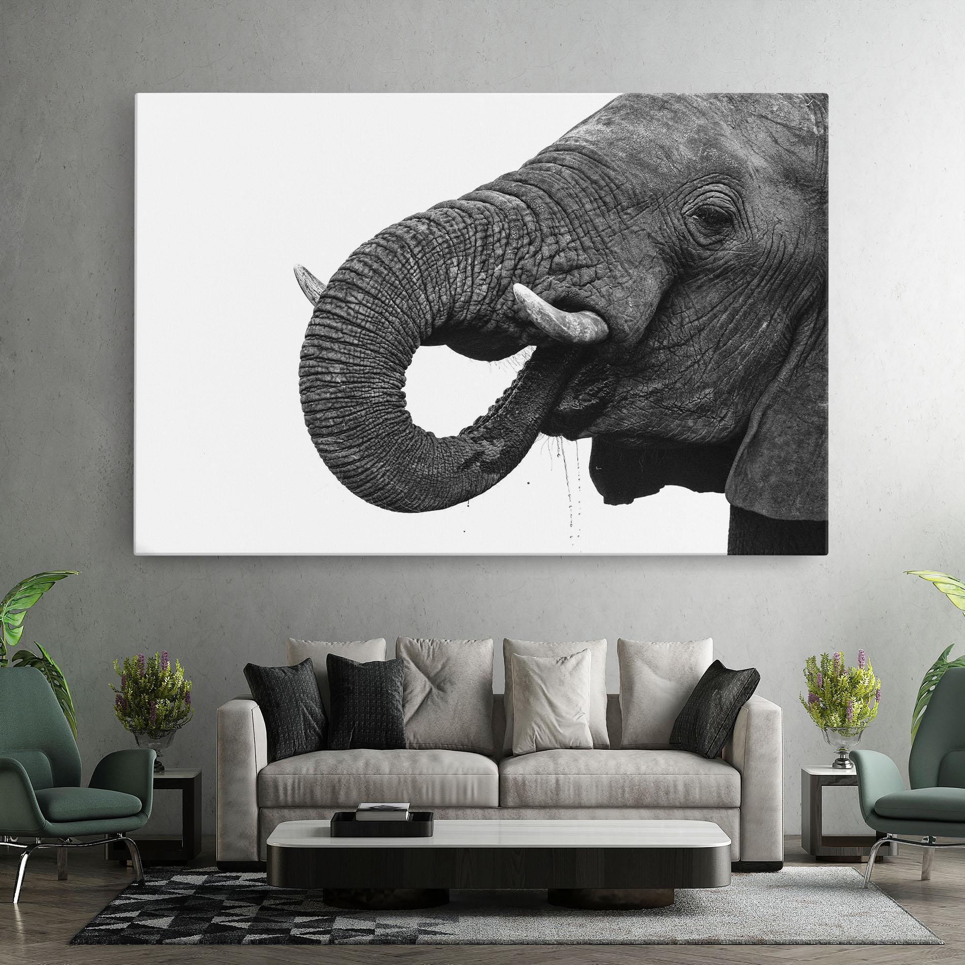 Vászonkép Elephant Drinking mockup 7