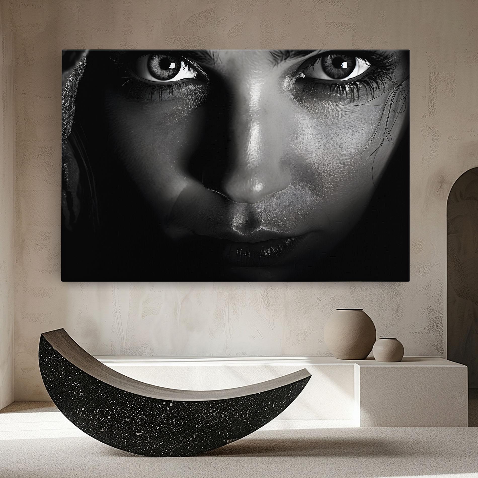 Vászonkép Closeup Portrait mockup 8