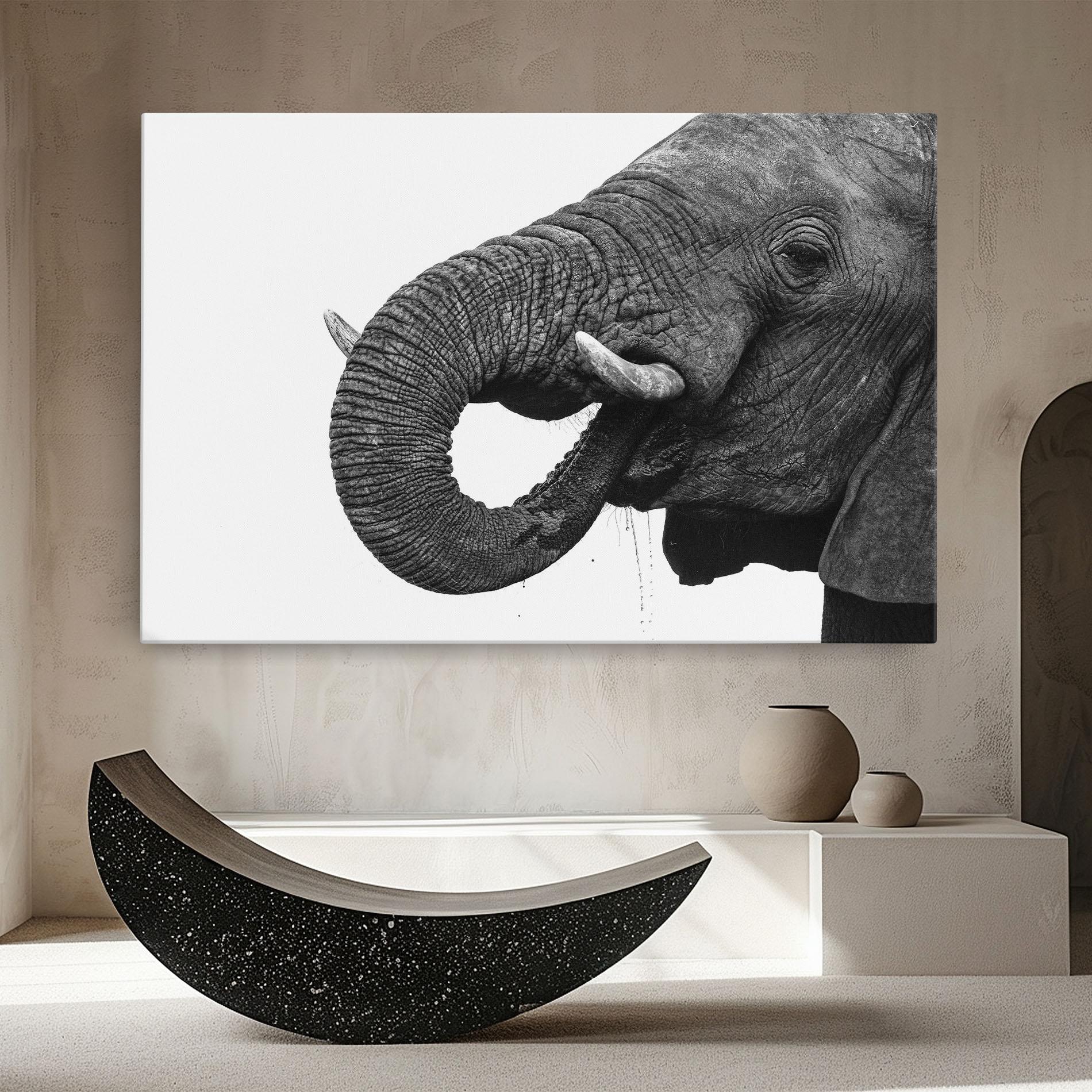 Vászonkép Elephant Drinking mockup 8