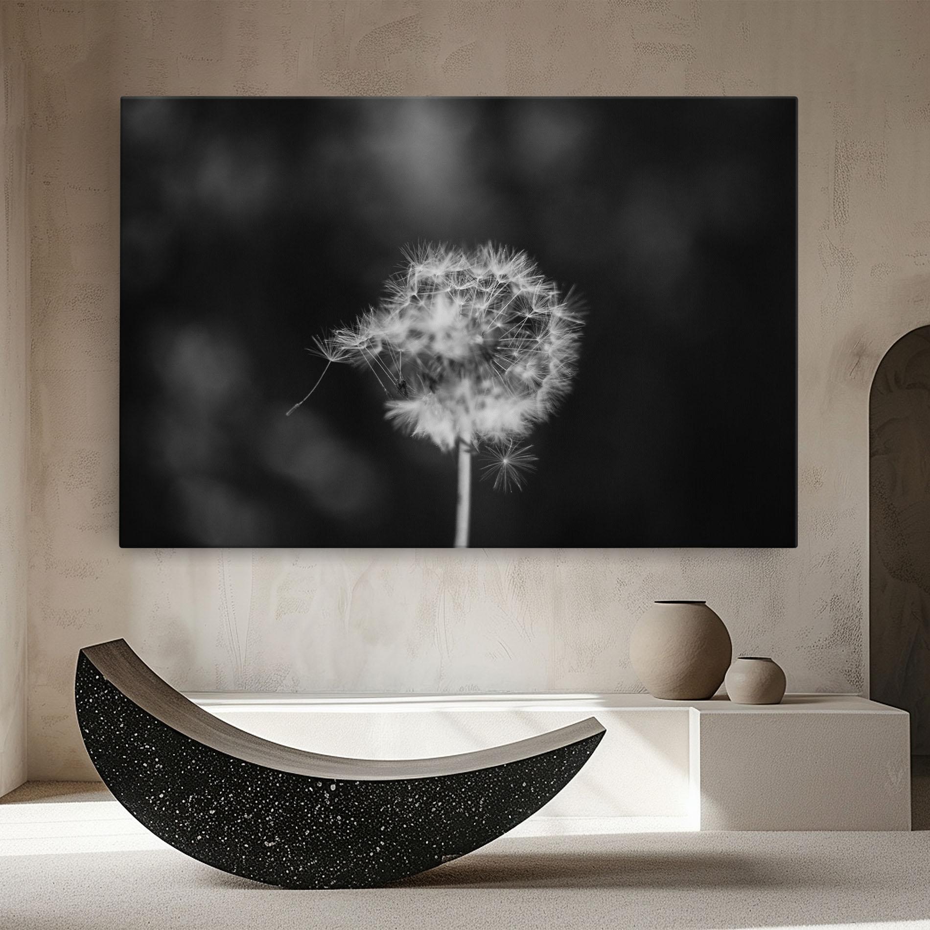 Vászonkép Grey Dandelion mockup 8