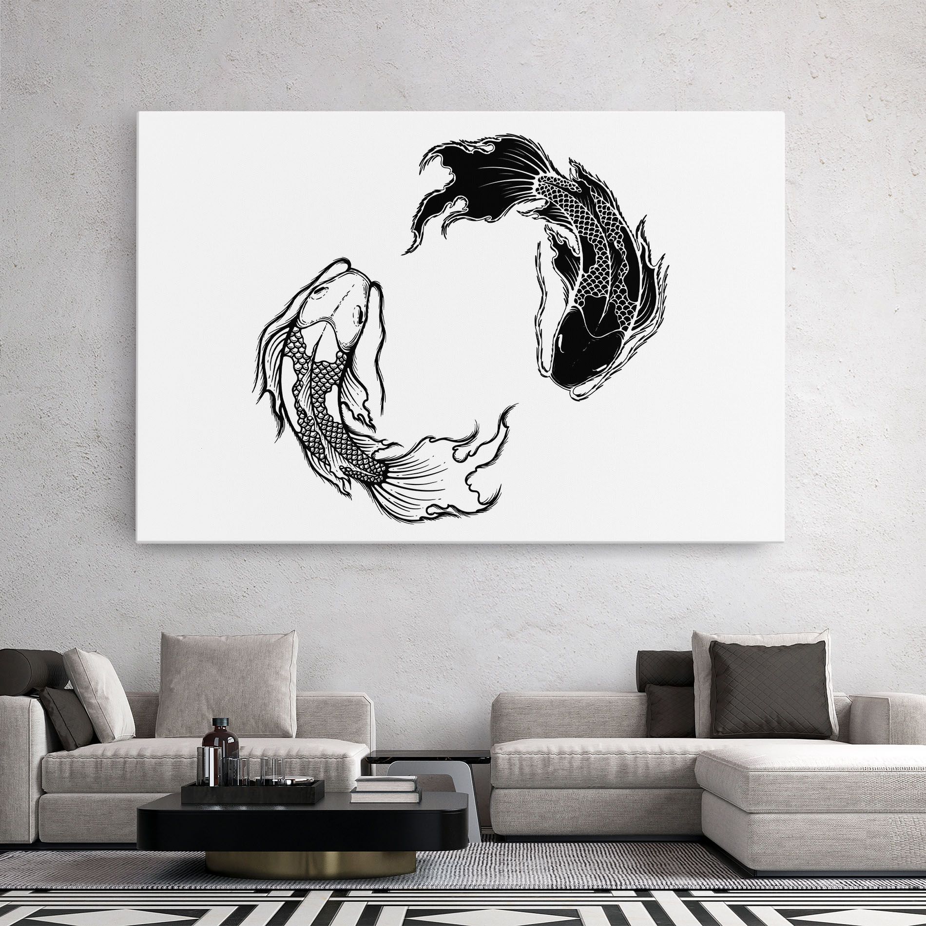 Yin Yang Koi mockup 2