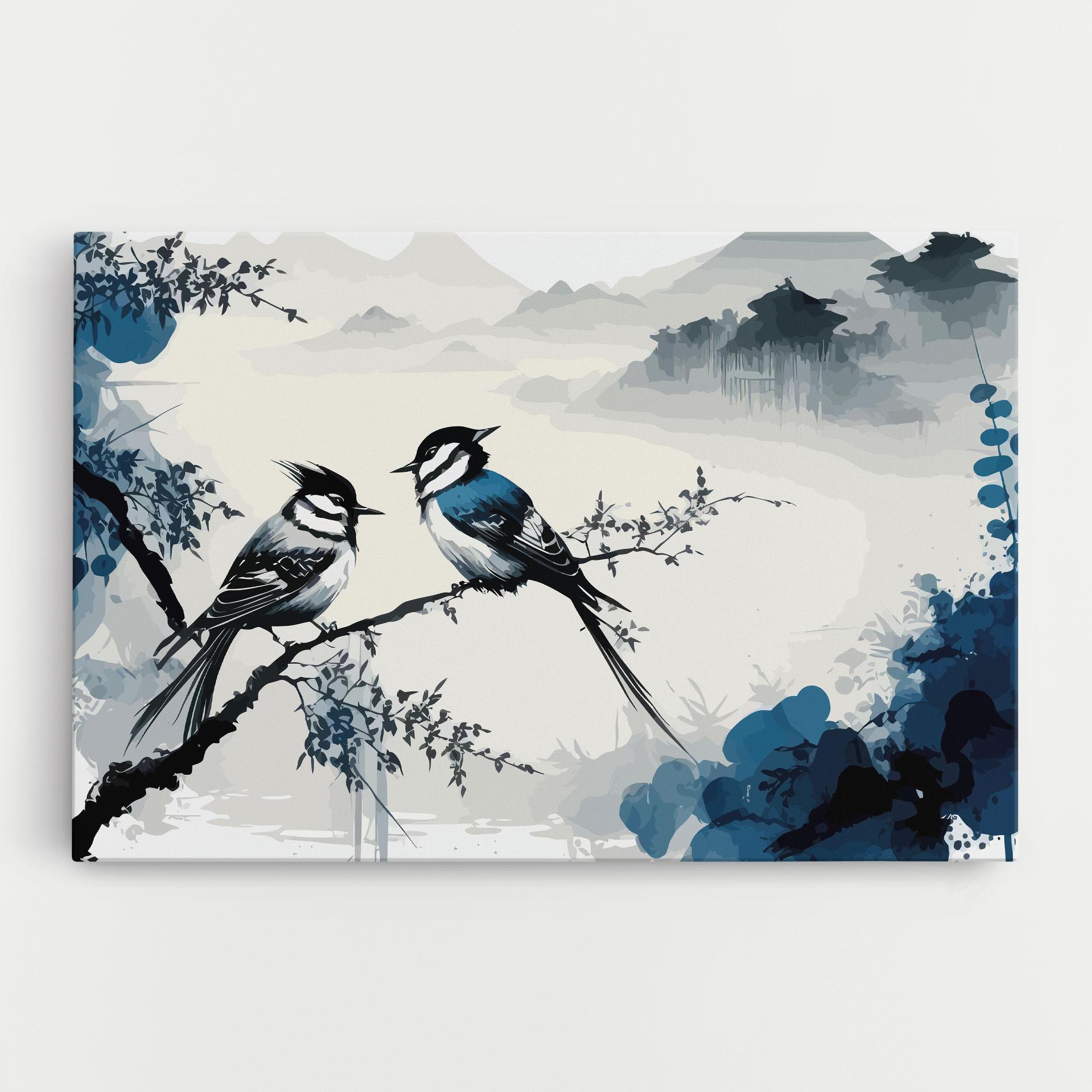 Vászonkép Asiatic Blue Bird mockup 0