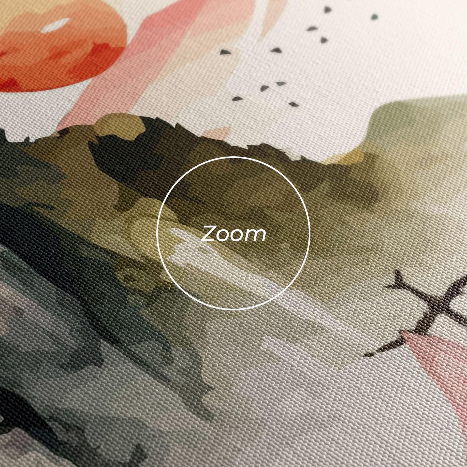 Vászonkép Asian Orange Sunset mockup 3