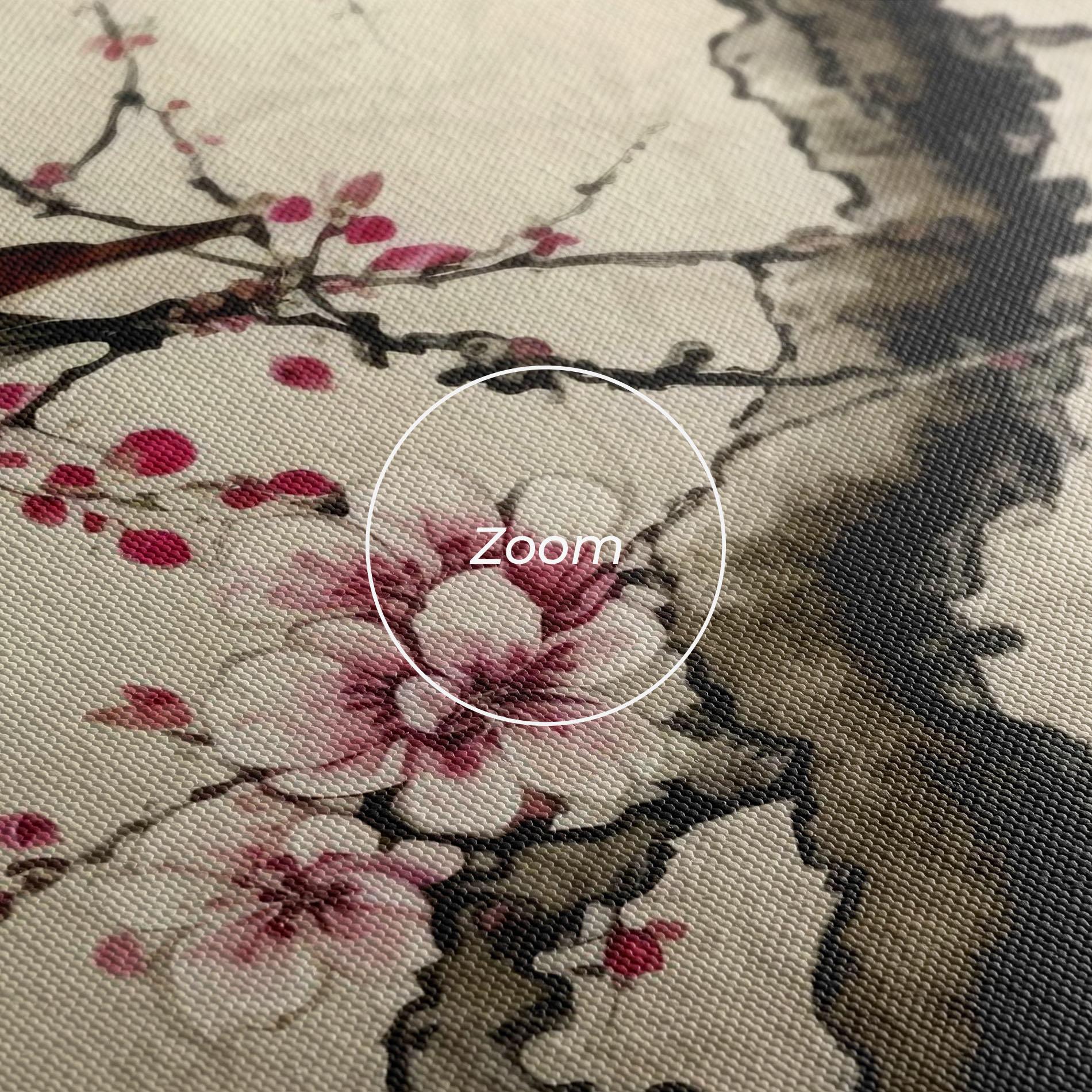 Vászonkép Cherry Blossom Birds mockup 3