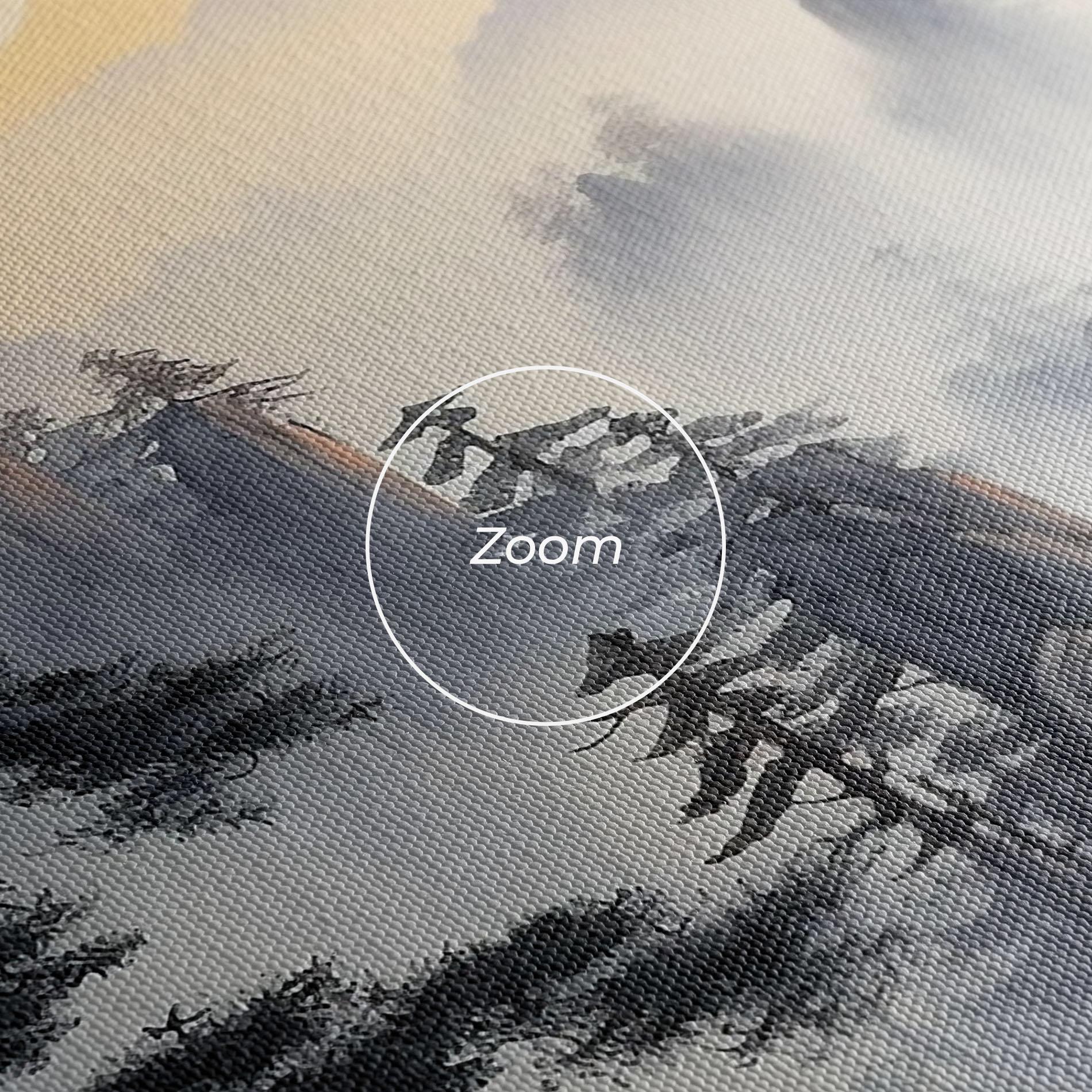 Vászonkép Fog Trees mockup 3